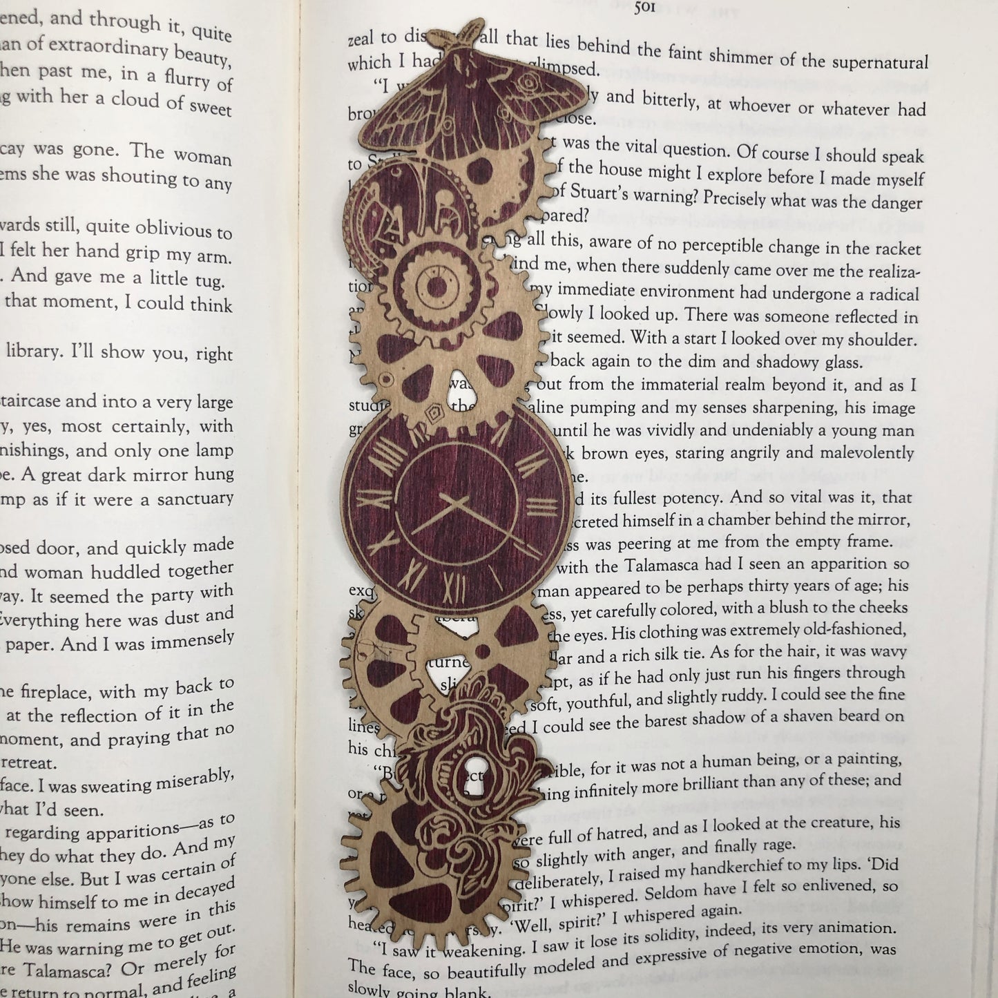 Steampunk Wooden Bookmark