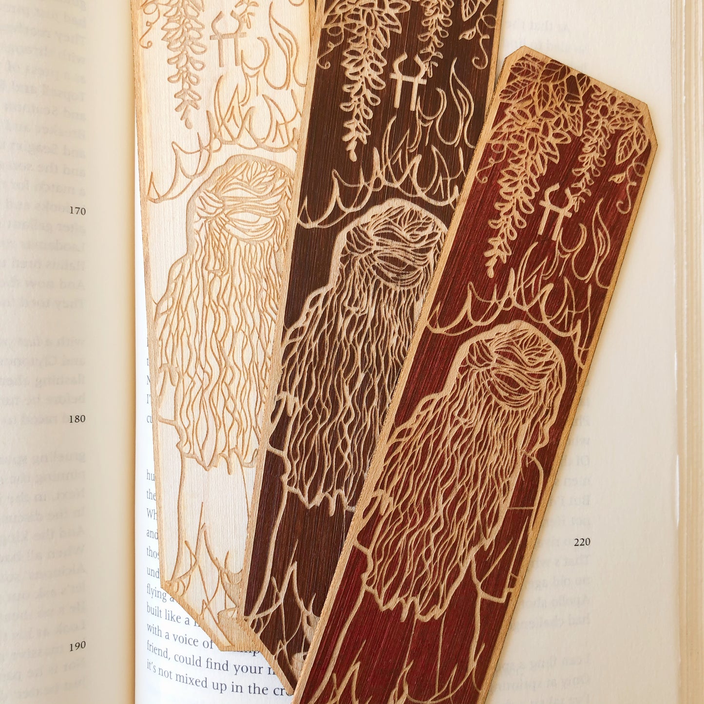 Hestia Greek Goddess Wooden Bookmark