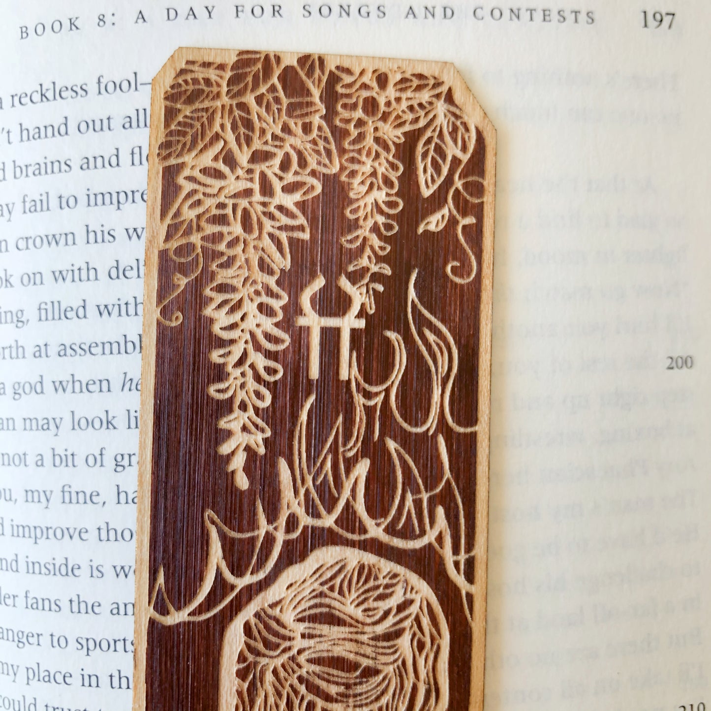 Hestia Greek Goddess Wooden Bookmark