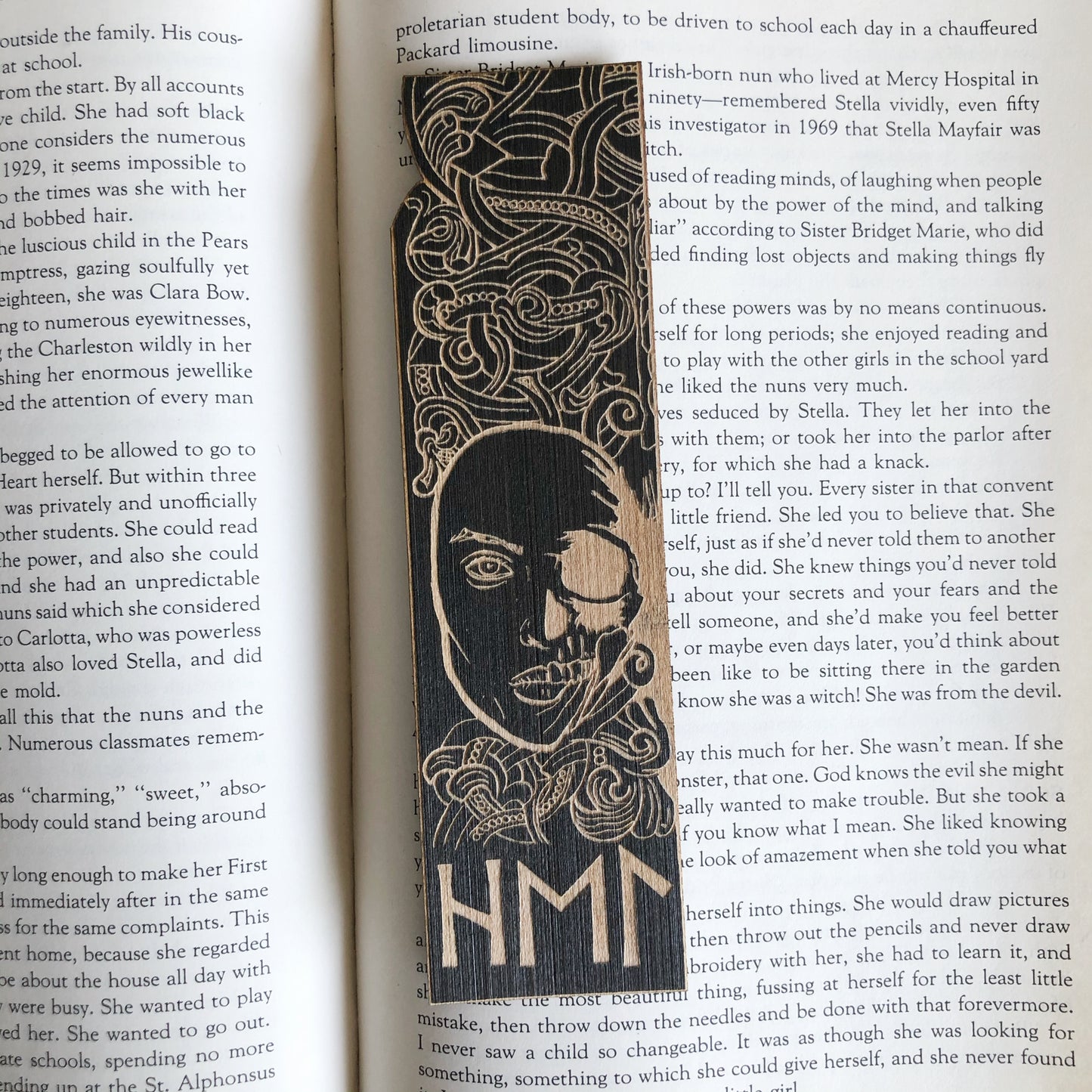 Hel Norse Myth Wooden Bookmark