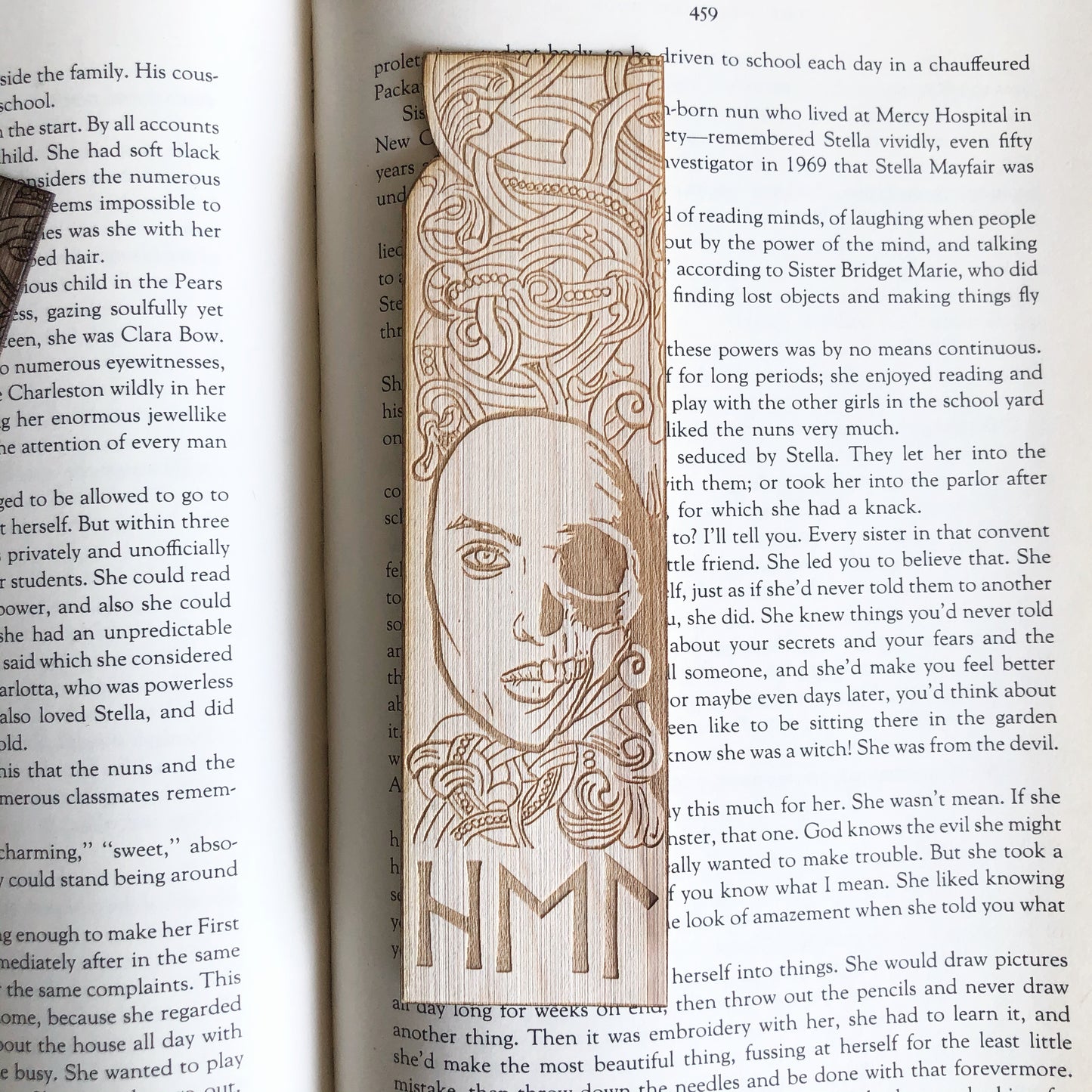Hel Norse Myth Wooden Bookmark