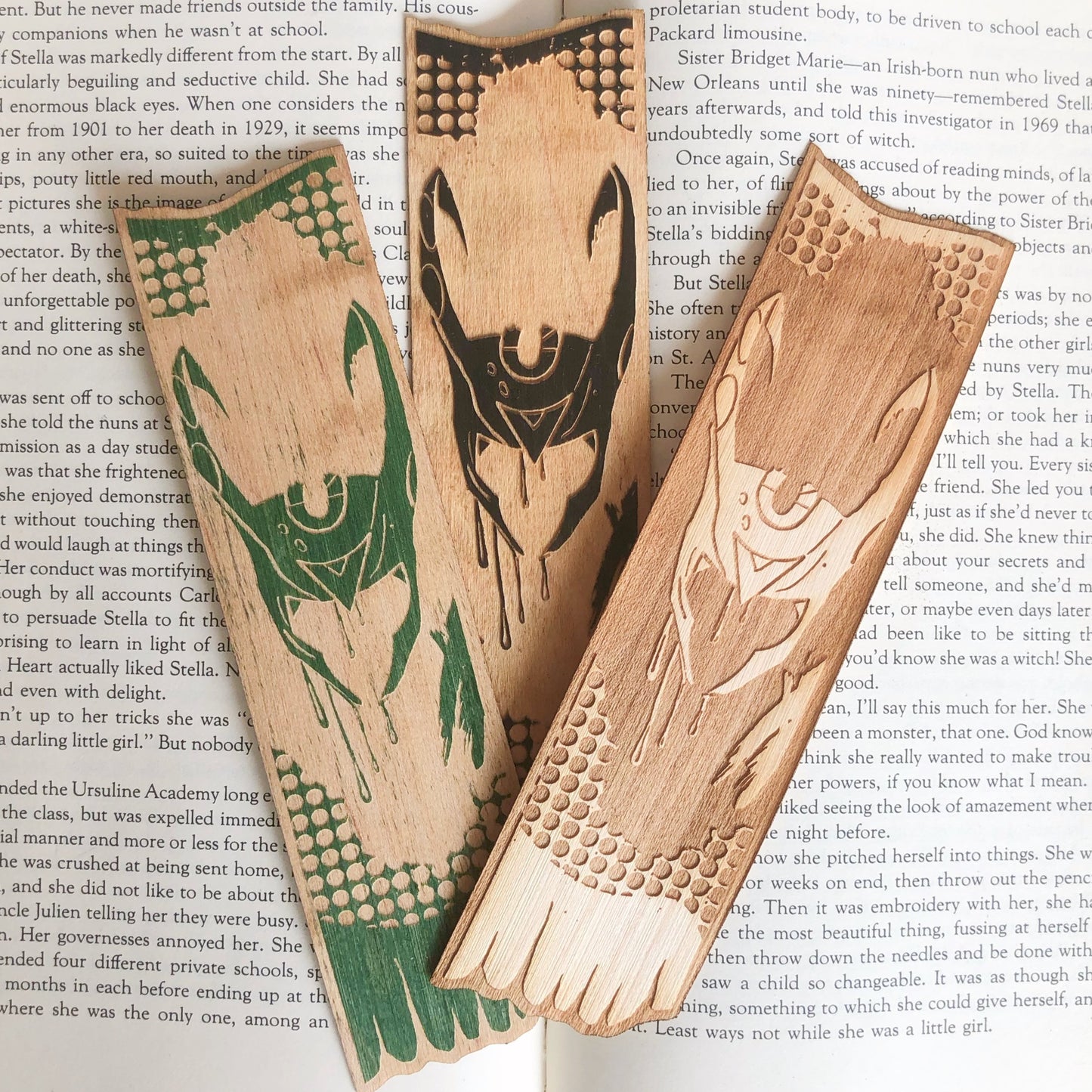 God of Chaos Wooden Bookmark