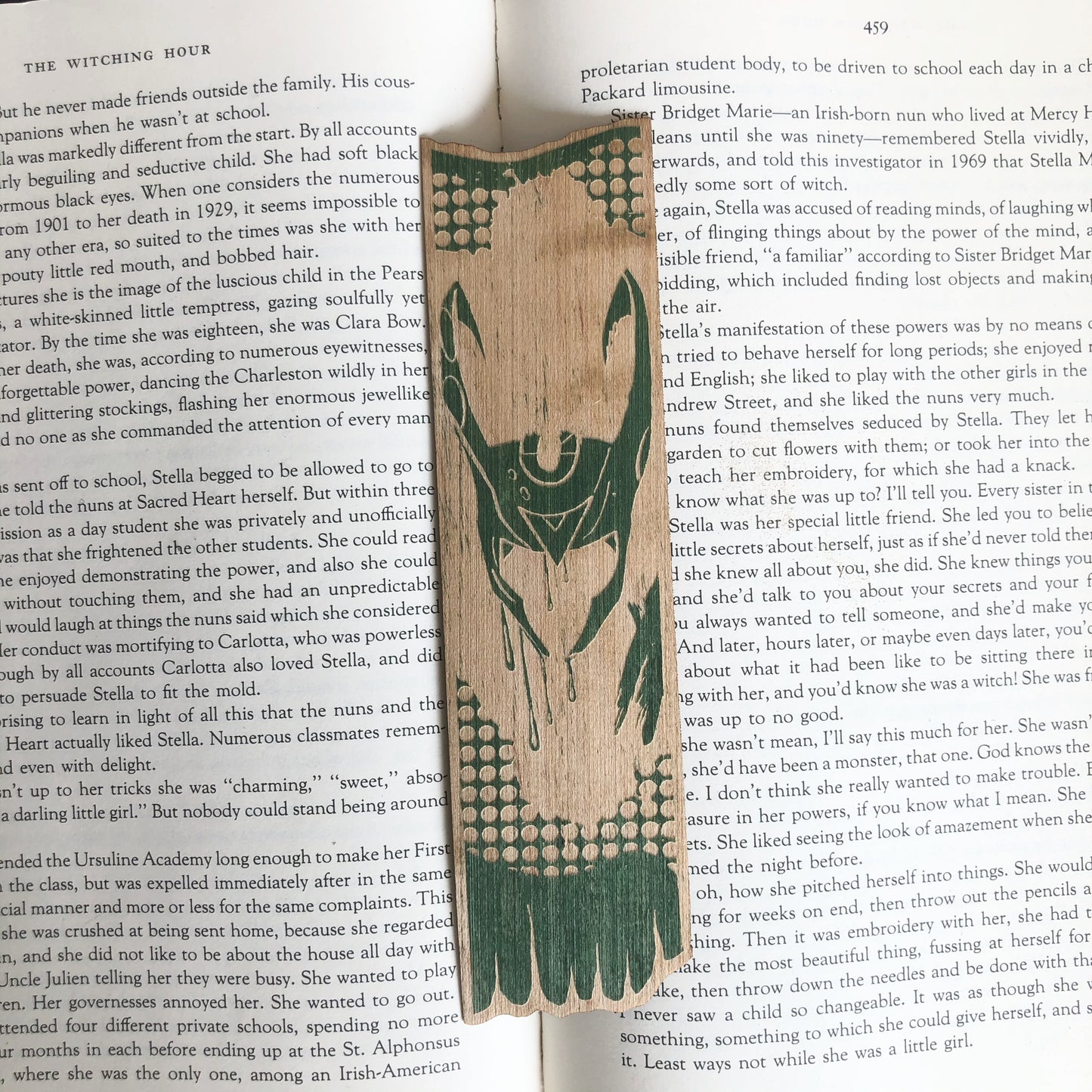 God of Chaos Wooden Bookmark