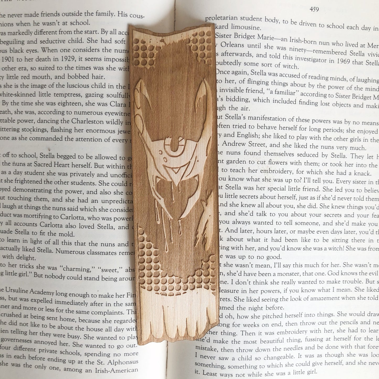 God of Chaos Wooden Bookmark