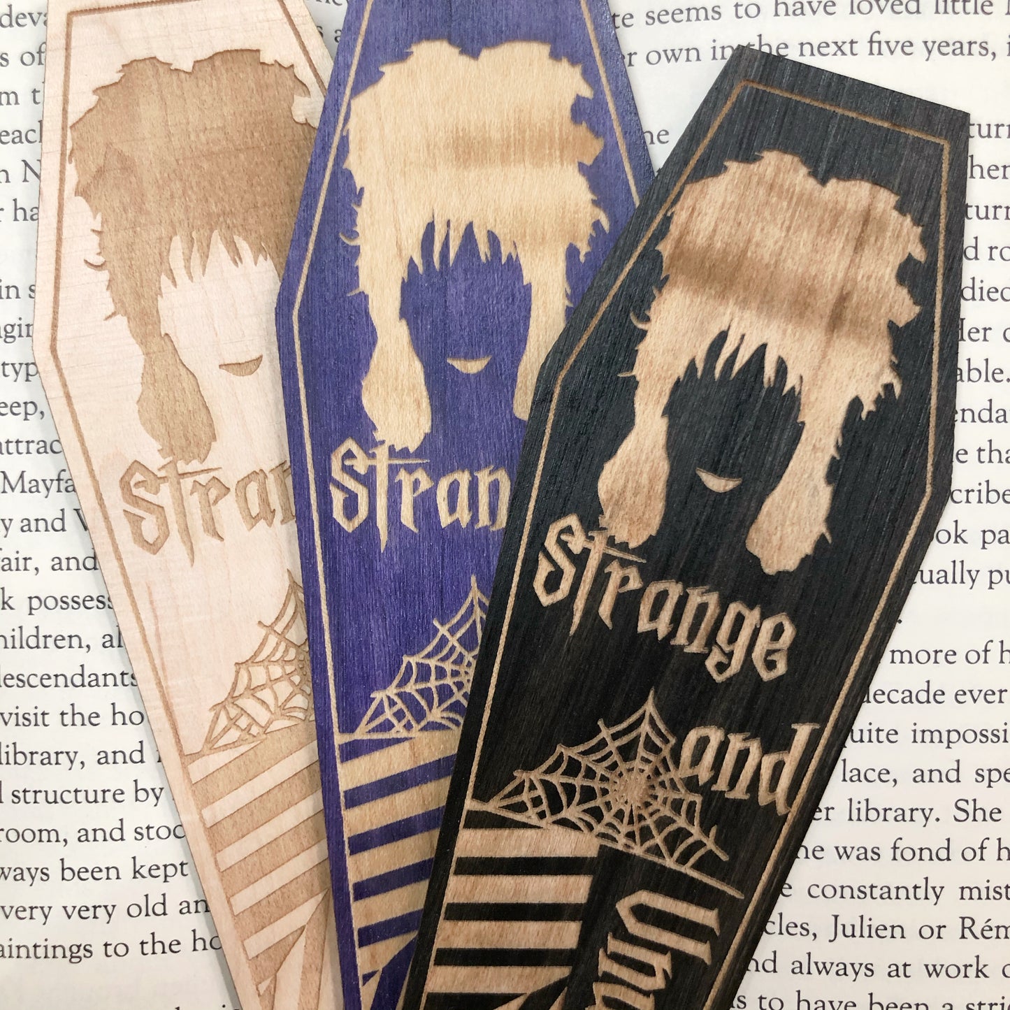 Strange and Unusual Wooden Bookmark