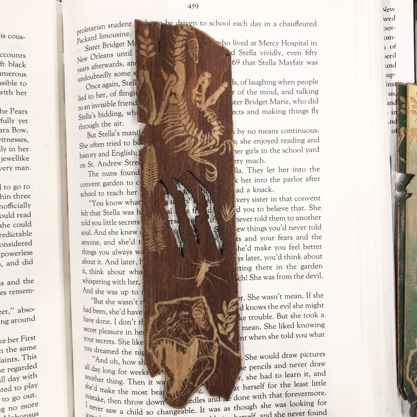 Jurassic Park Wooden Bookmark