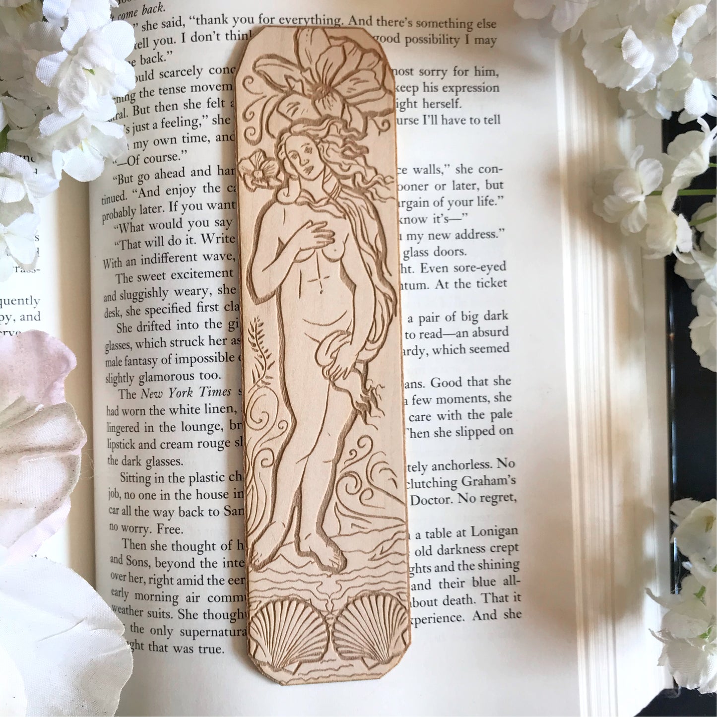 Aphrodite Wooden Bookmark