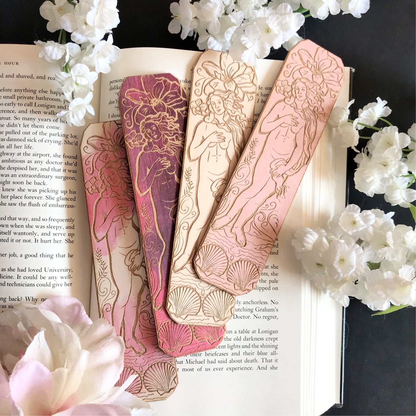 Aphrodite Wooden Bookmark