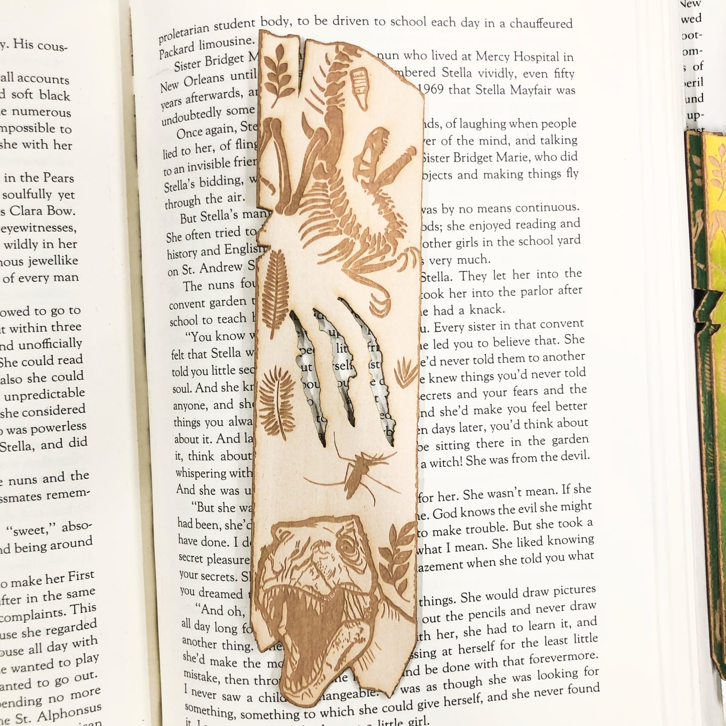 Jurassic Park Wooden Bookmark