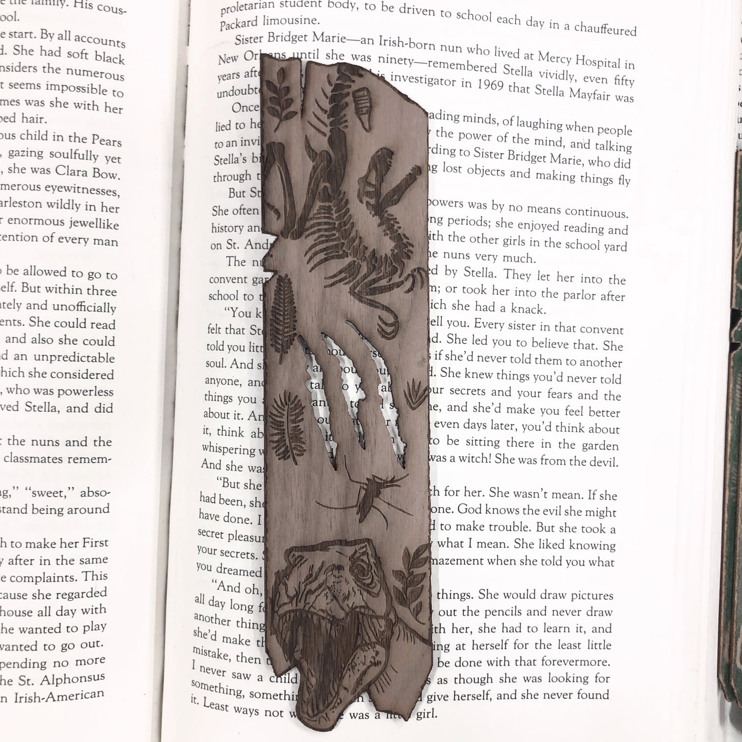 Jurassic Park Wooden Bookmark