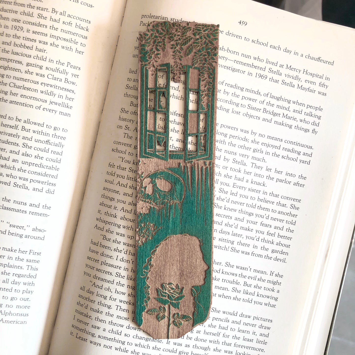 Witching Hour Southern Gothic Wooden Bookmark