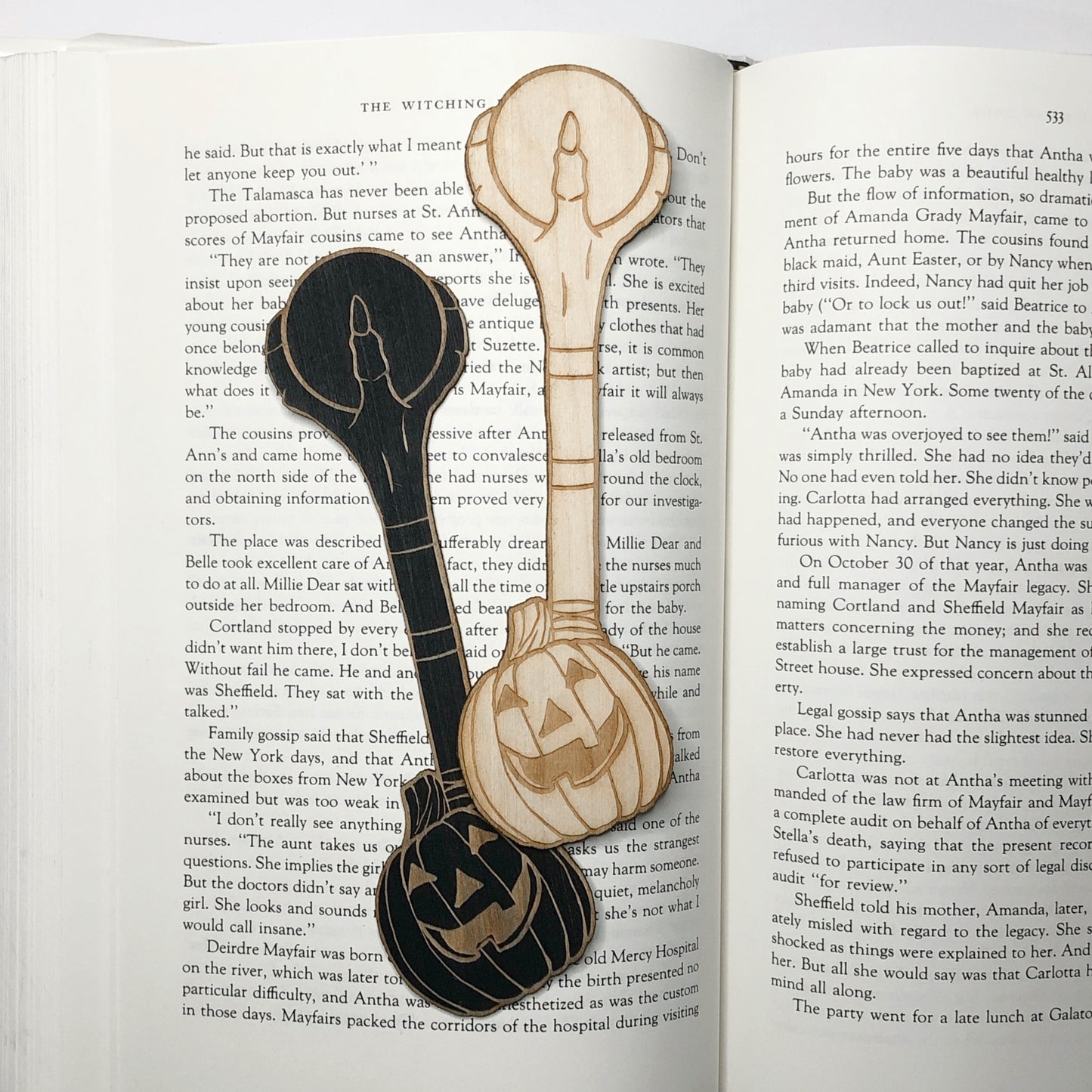 Halloweentown Wooden Bookmark