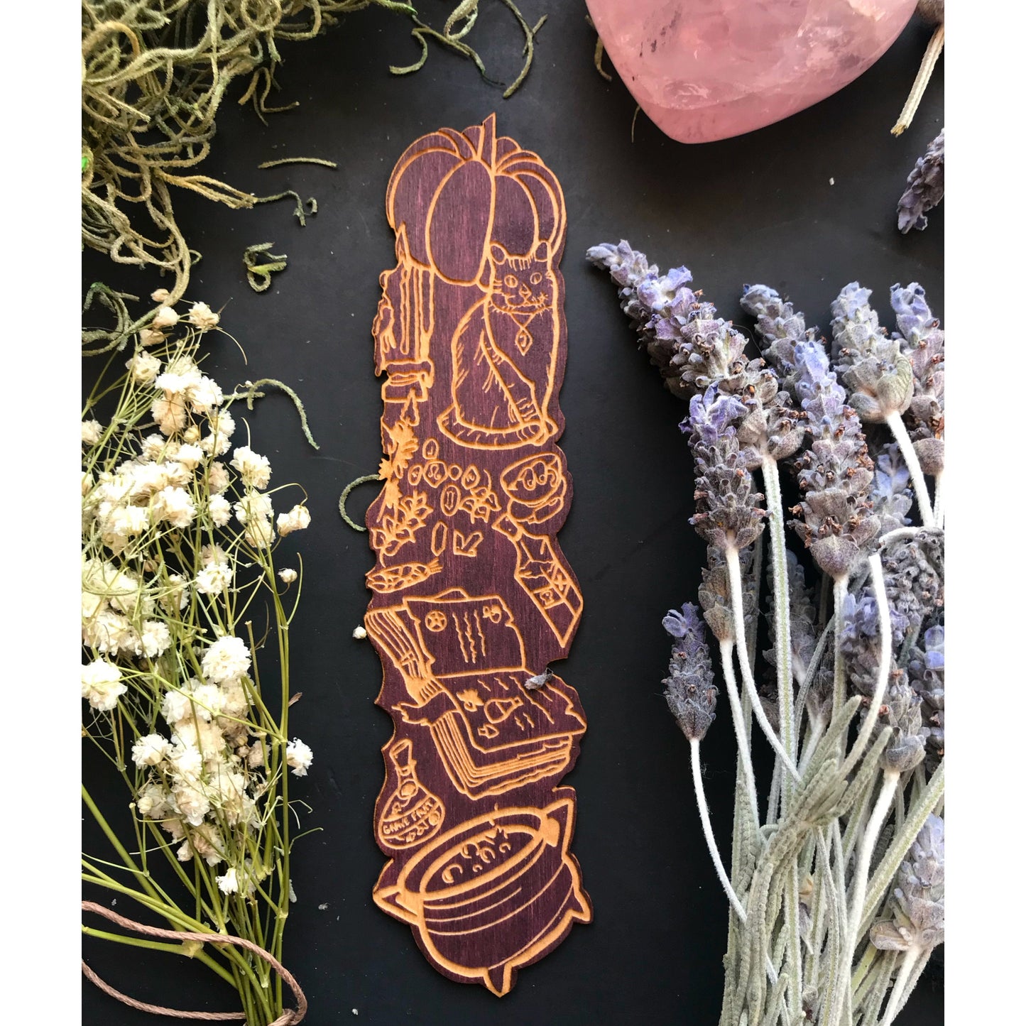 Witch Wooden Bookmark