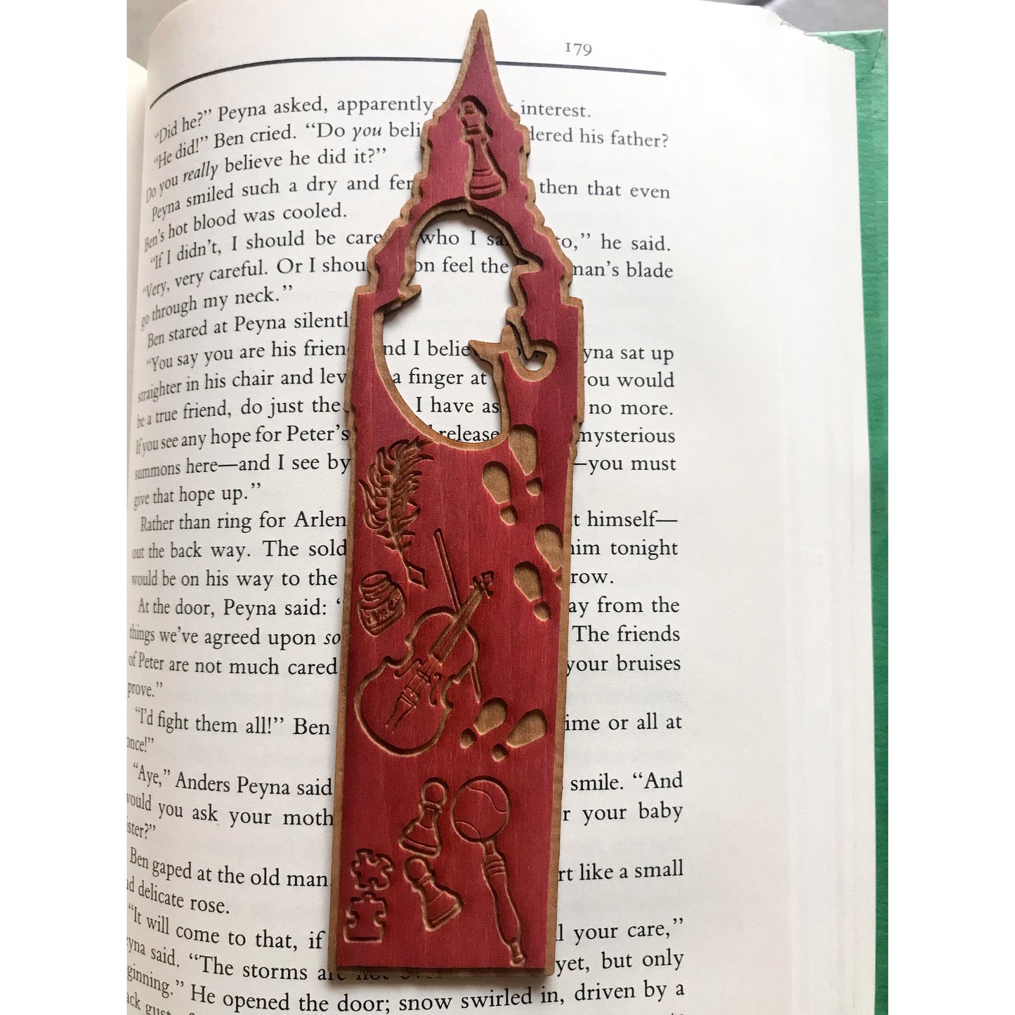 Sherlock Holmes Wooden Bookmark