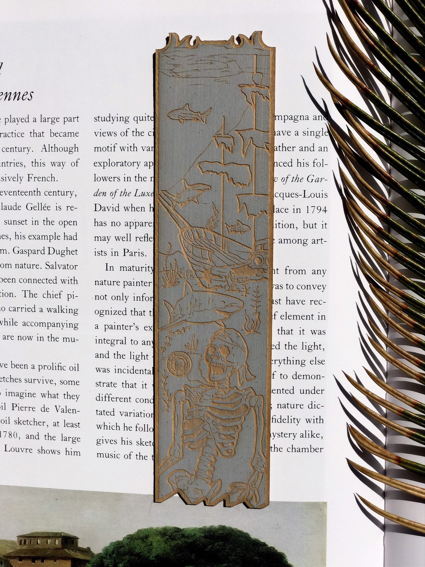 Davy Jones Locker Wooden Bookmark