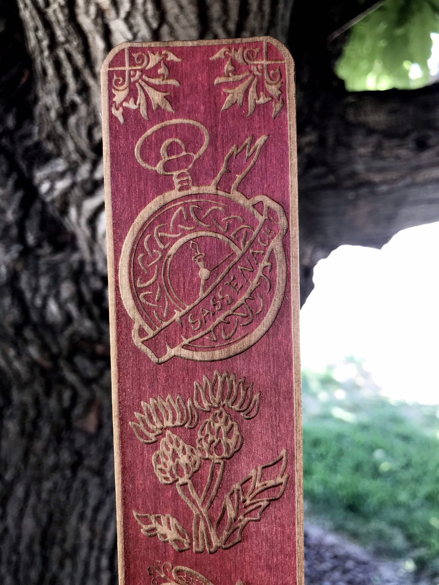 Outlander Wooden Bookmark
