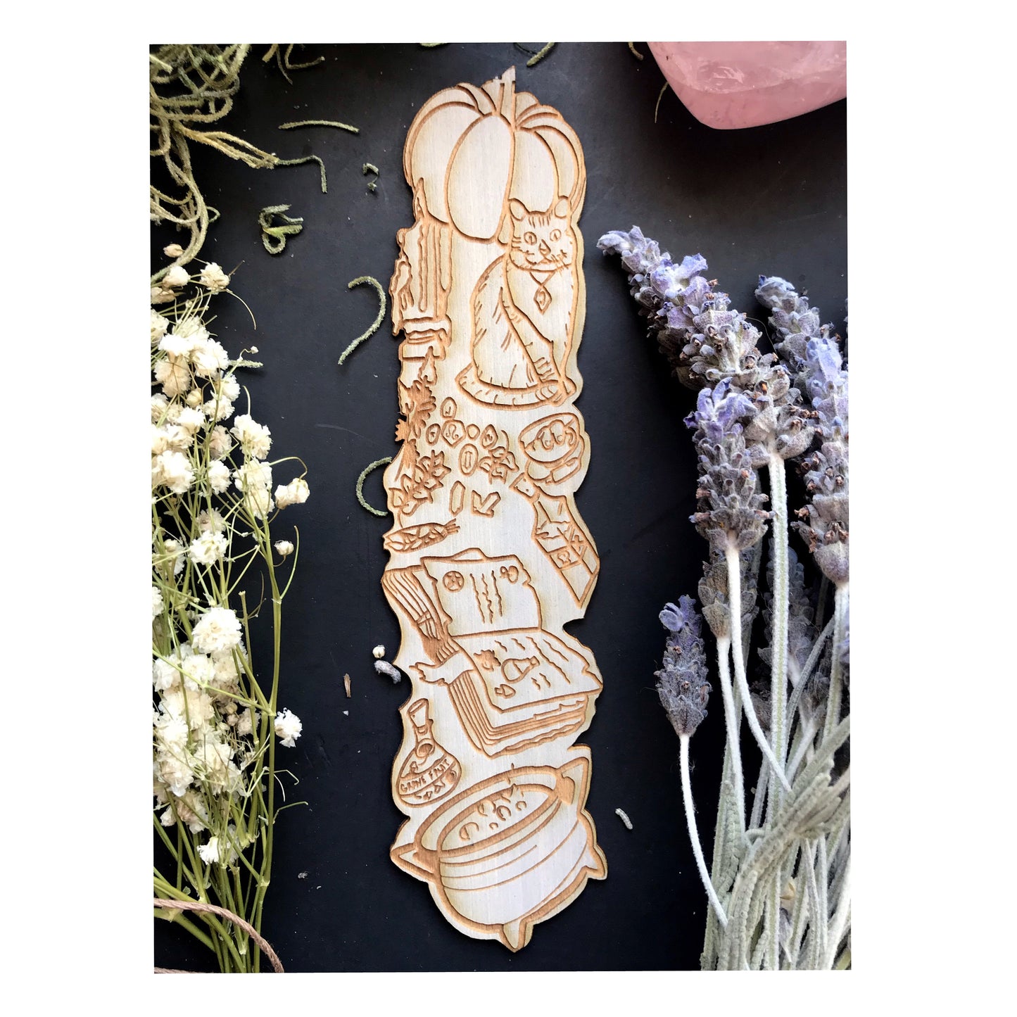 Witch Wooden Bookmark
