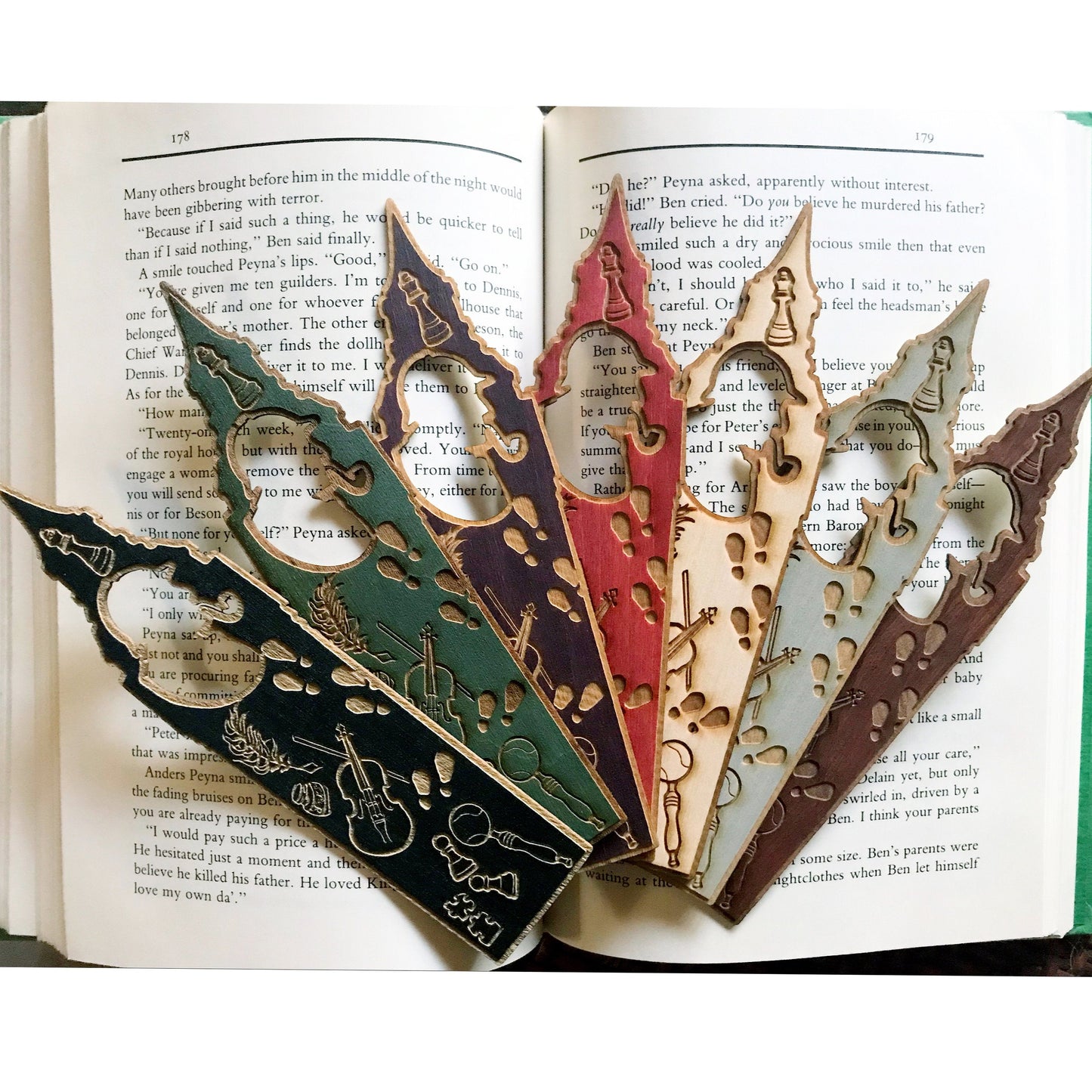 Sherlock Holmes Wooden Bookmark