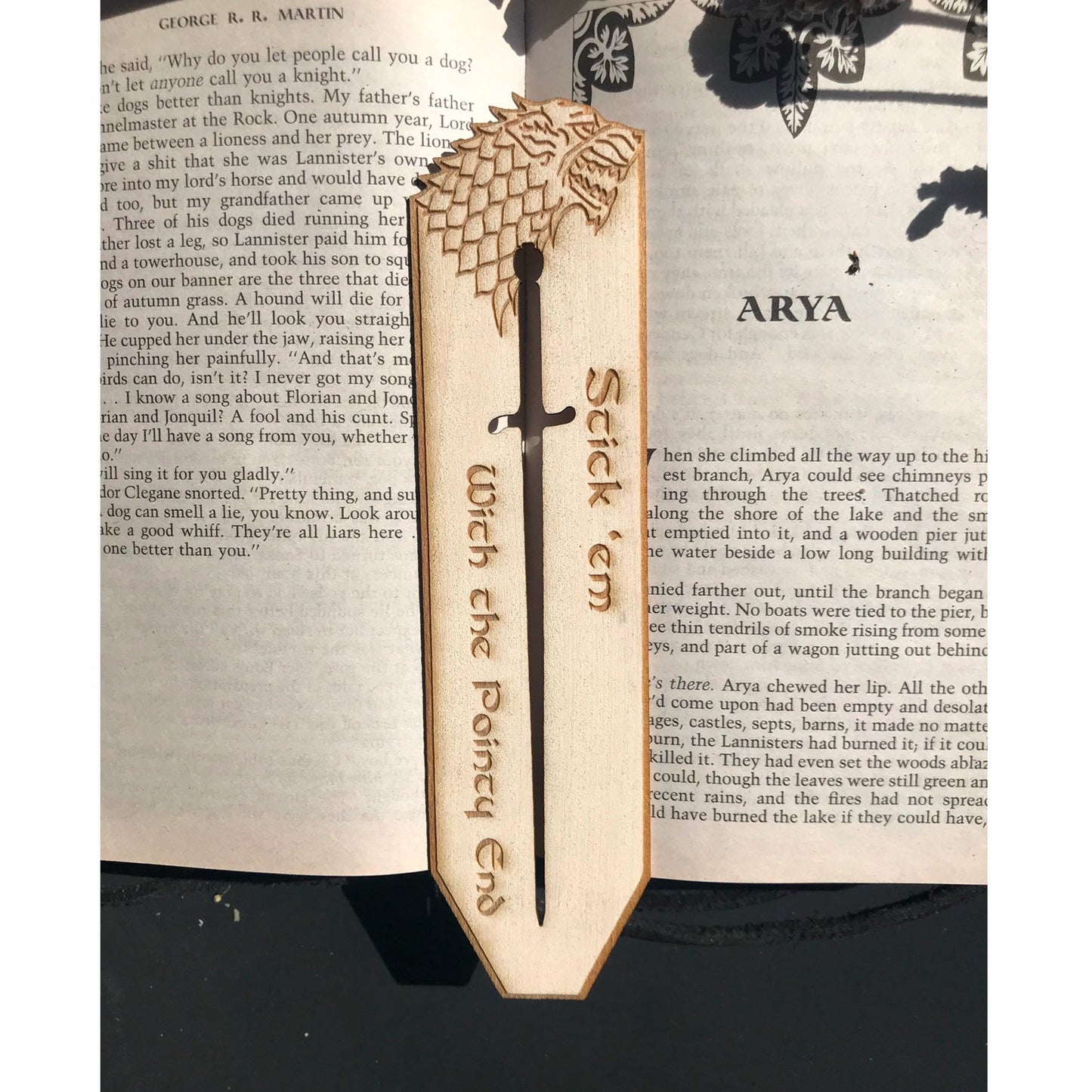 Needle Wooden Bookmark