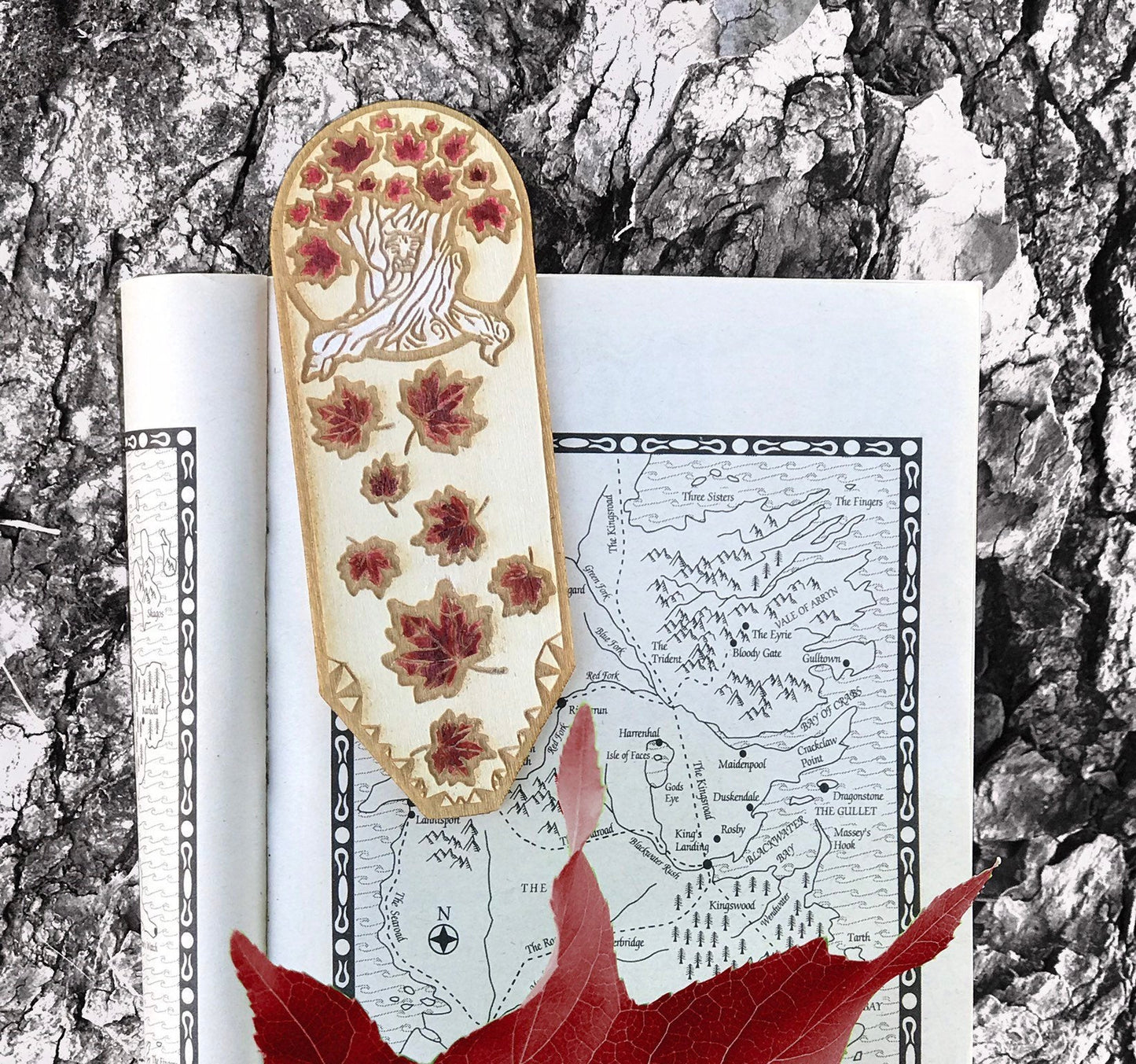 Weirwood Small Size Wooden Bookmark