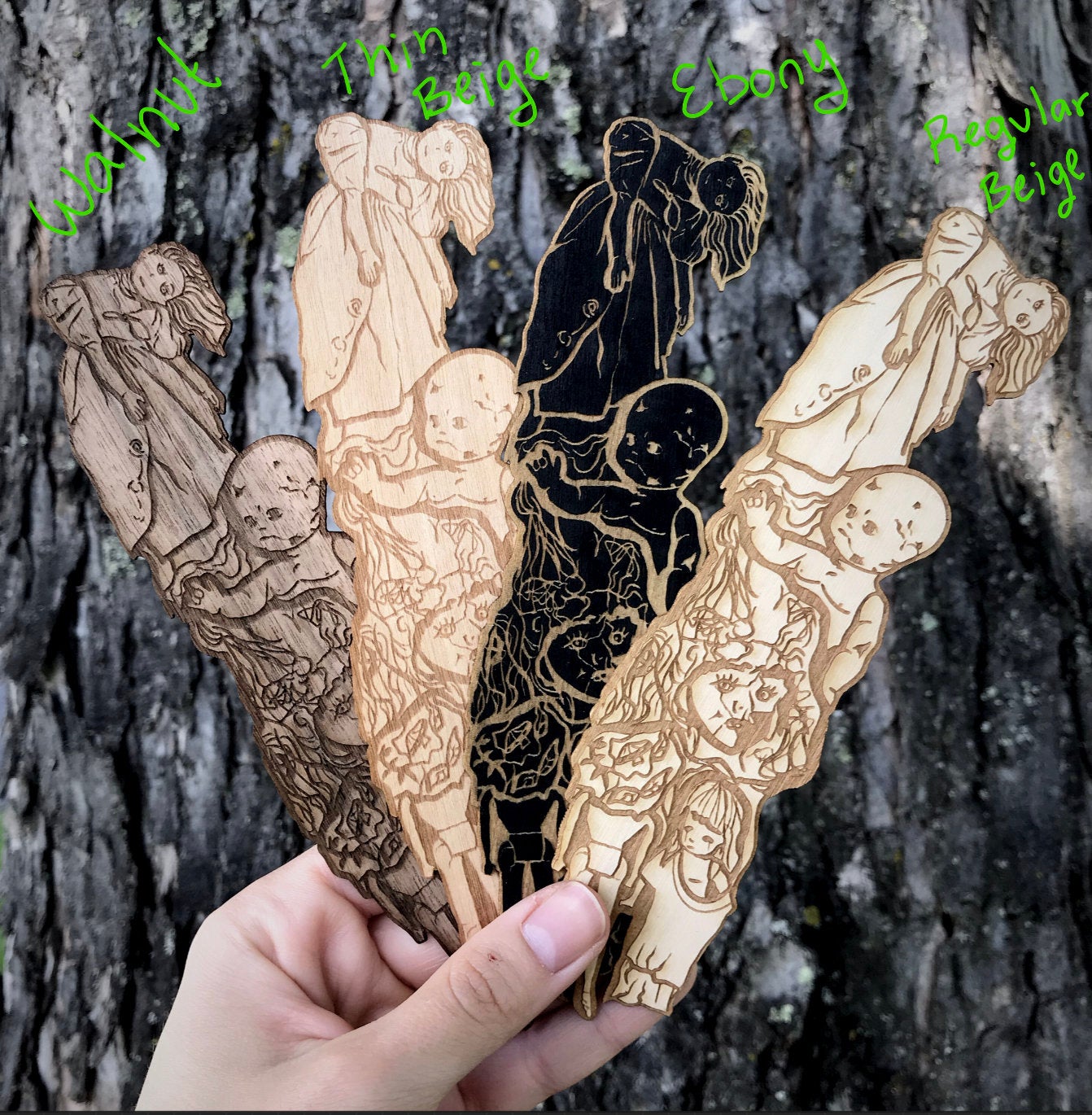 Island of Dolls Wooden Bookmark