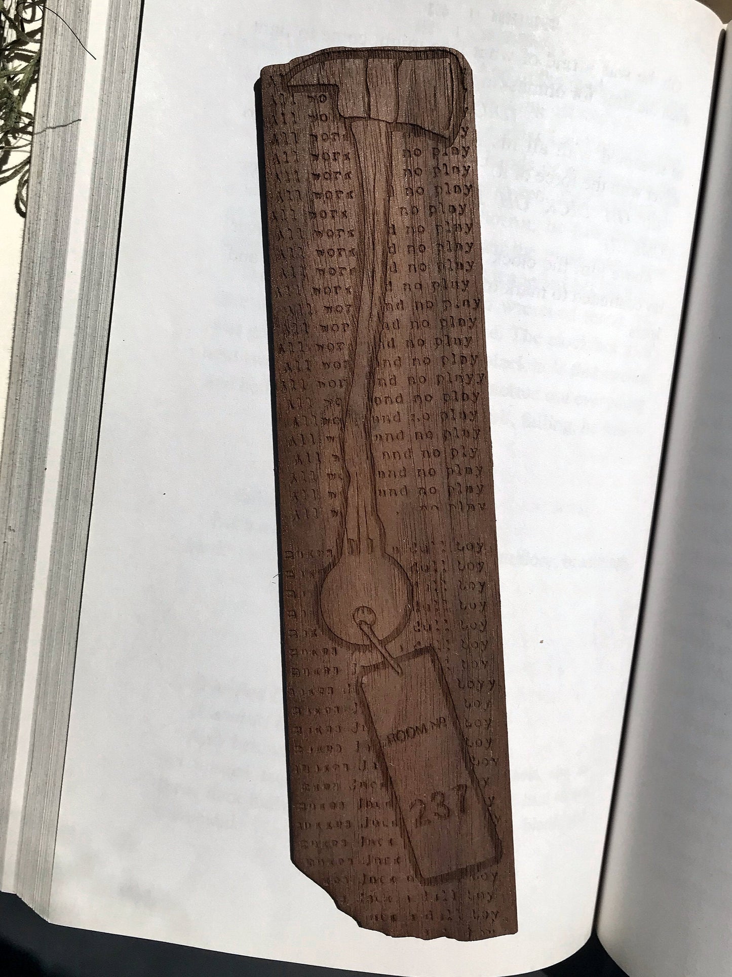 The Shining Stephen King Wooden Bookmark