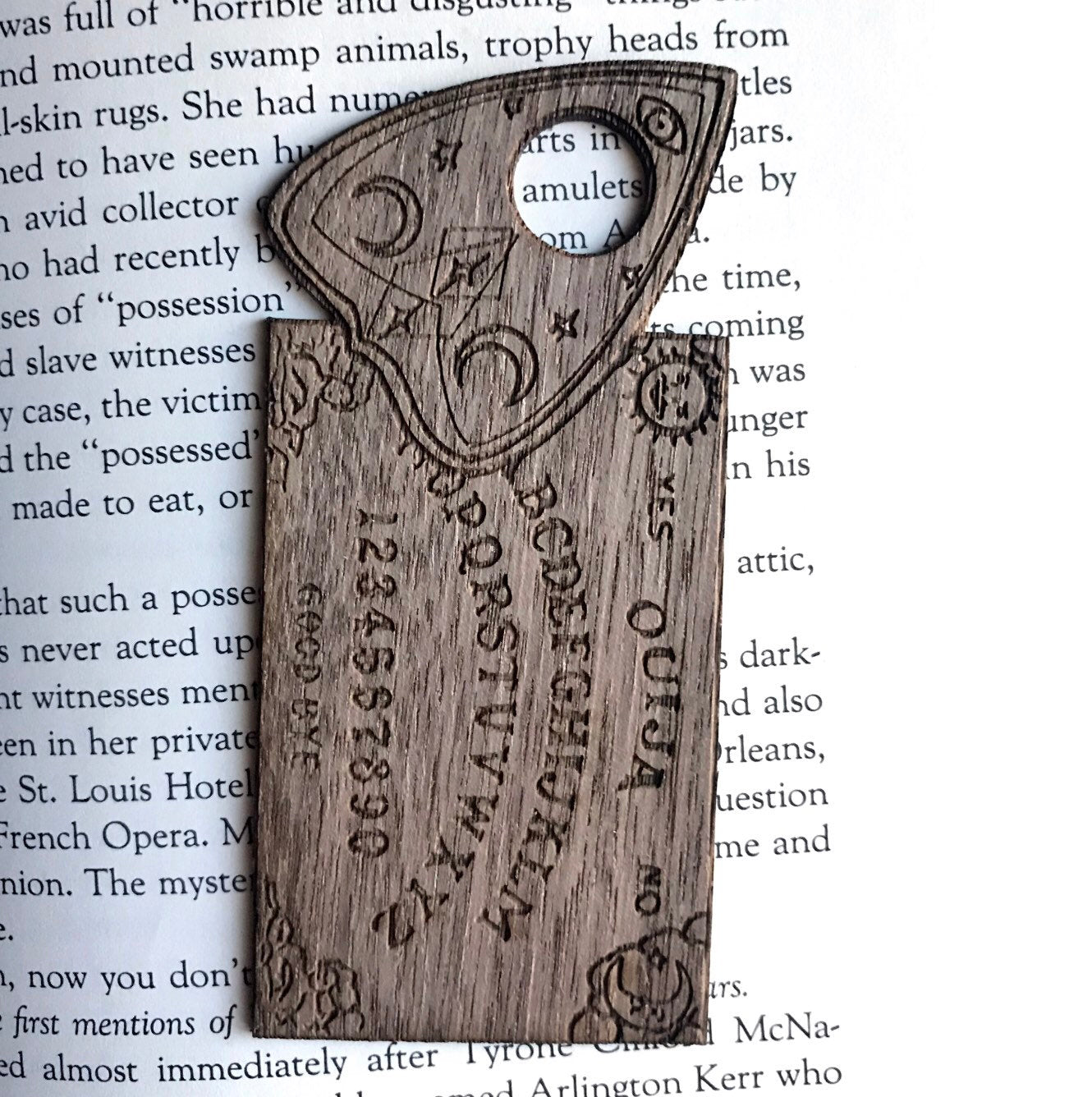 Ouija Board Mini Wooden Bookmark