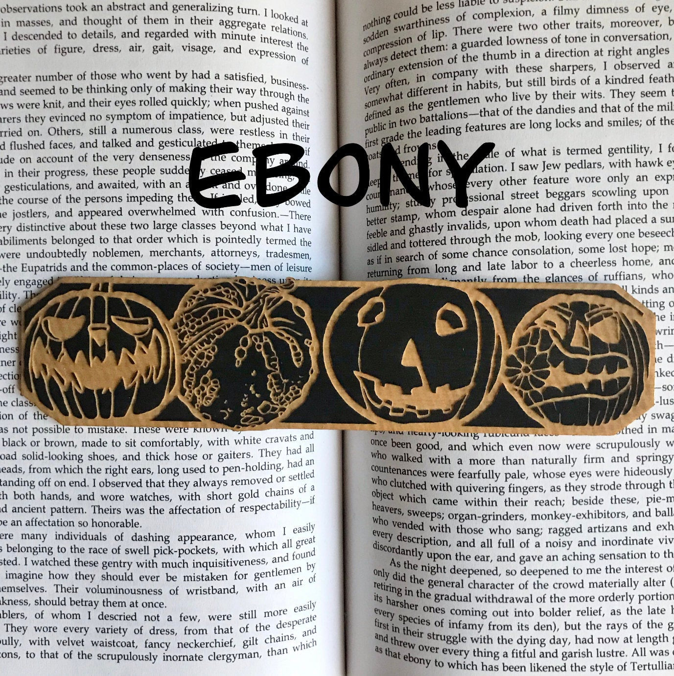 Jack O’lantern Wooden Boomark