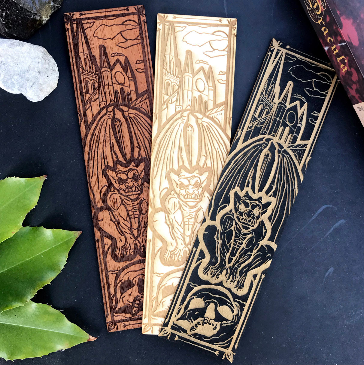 Gargoyle Wooden Bookmark
