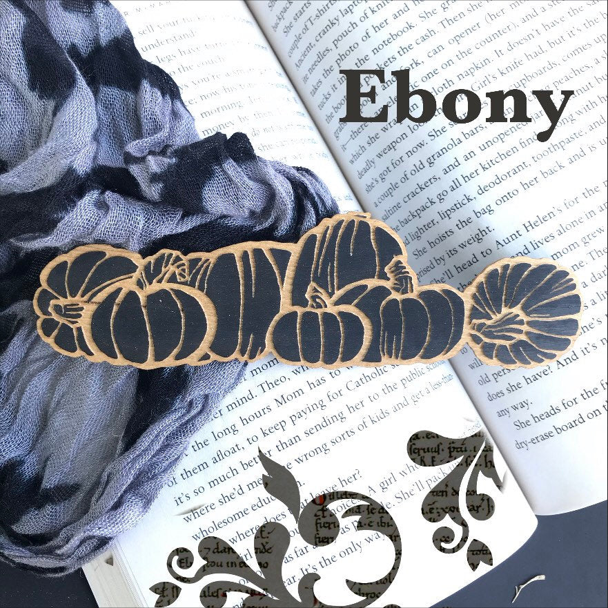 Pumpkin Patch Wooden Bookmark