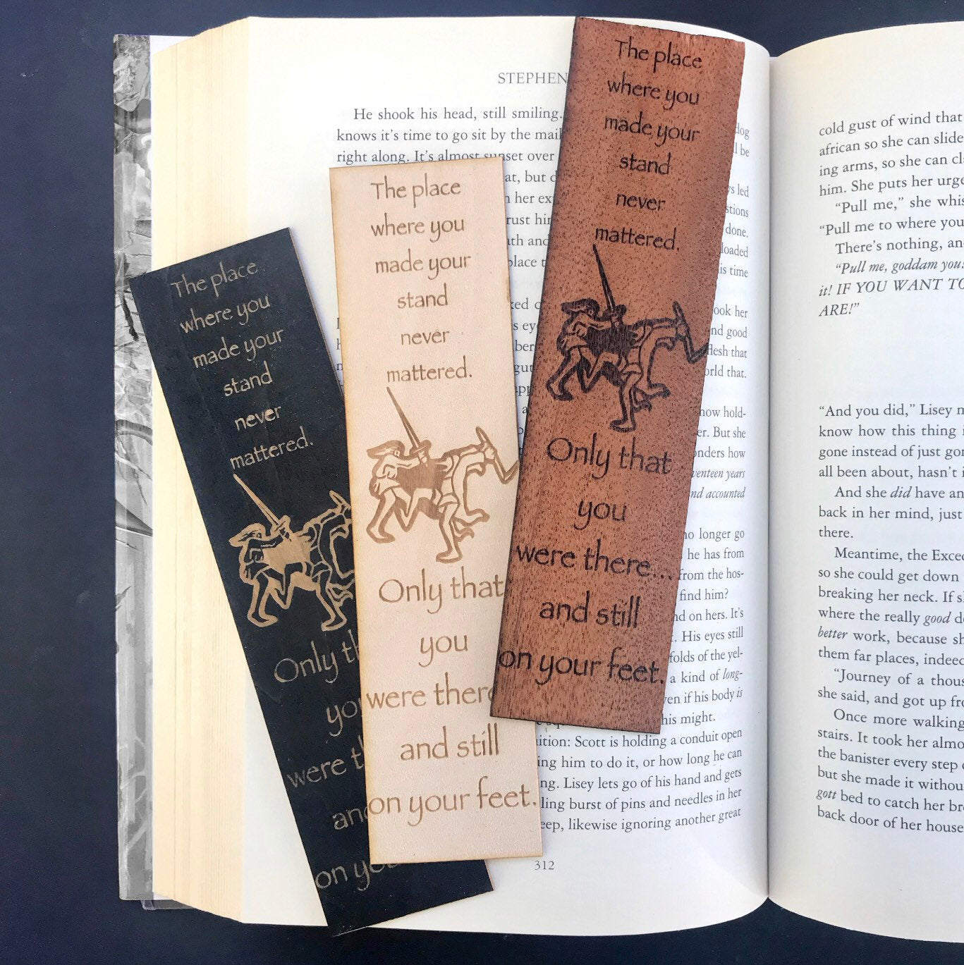 Stand Wooden Bookmark