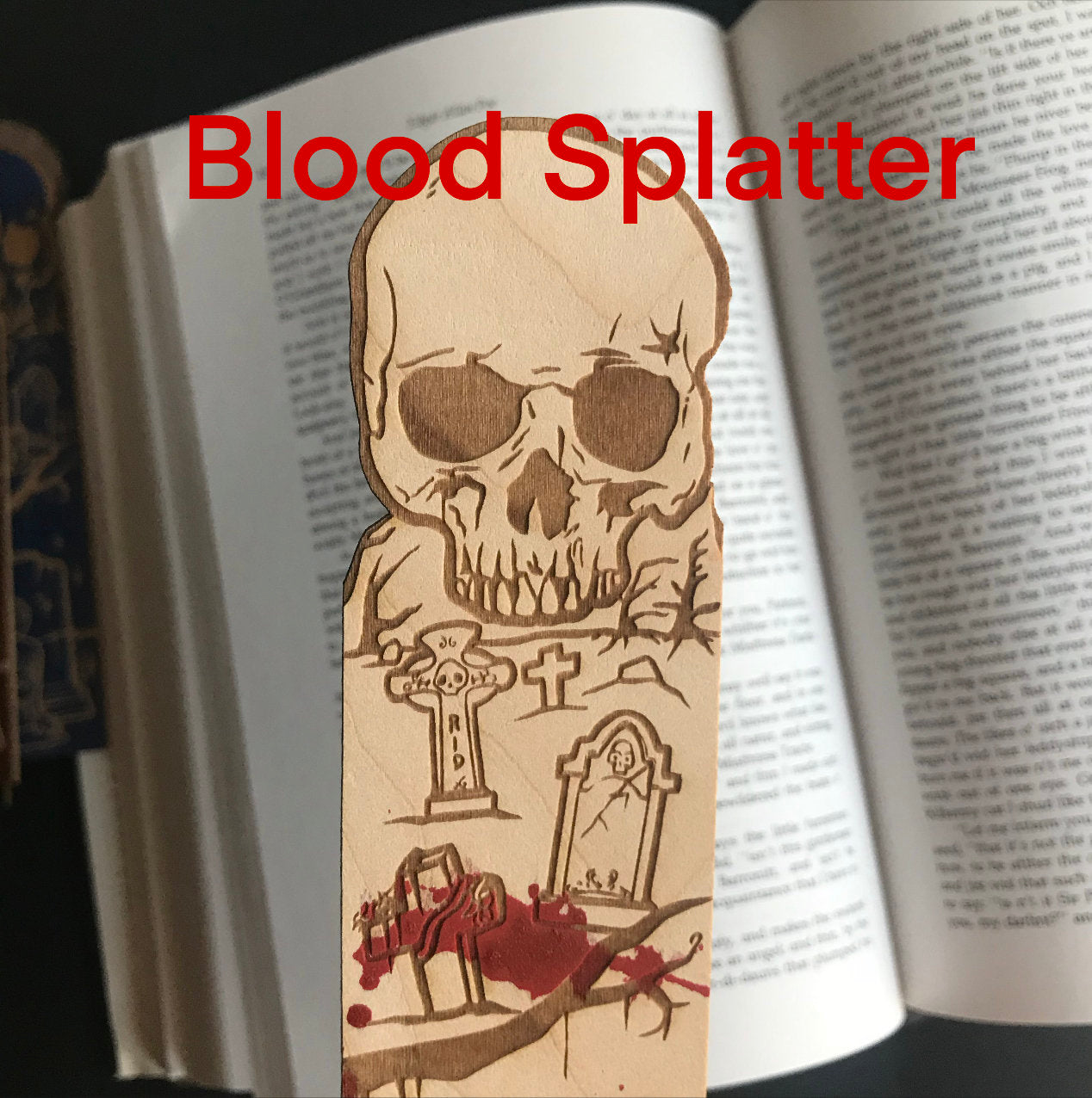 Graveyard Wooden Bookmark