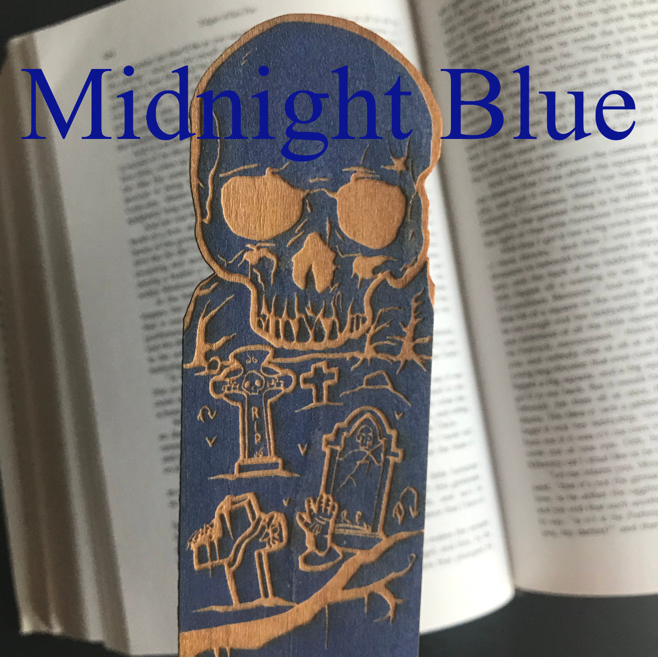Graveyard Wooden Bookmark