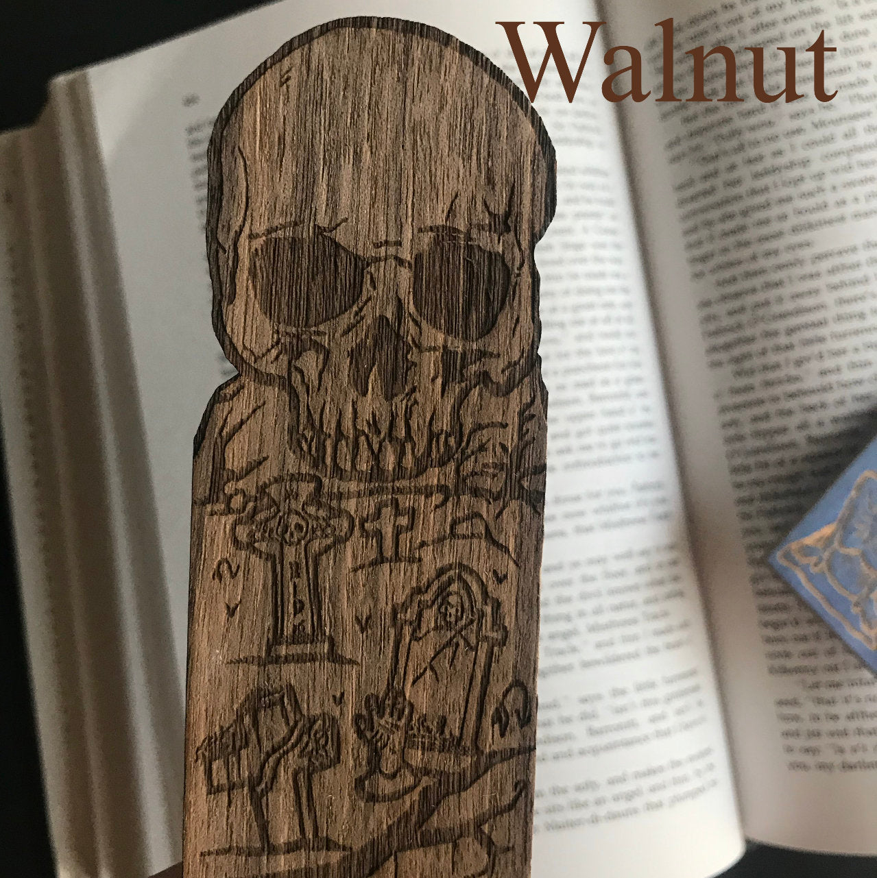 Graveyard Wooden Bookmark
