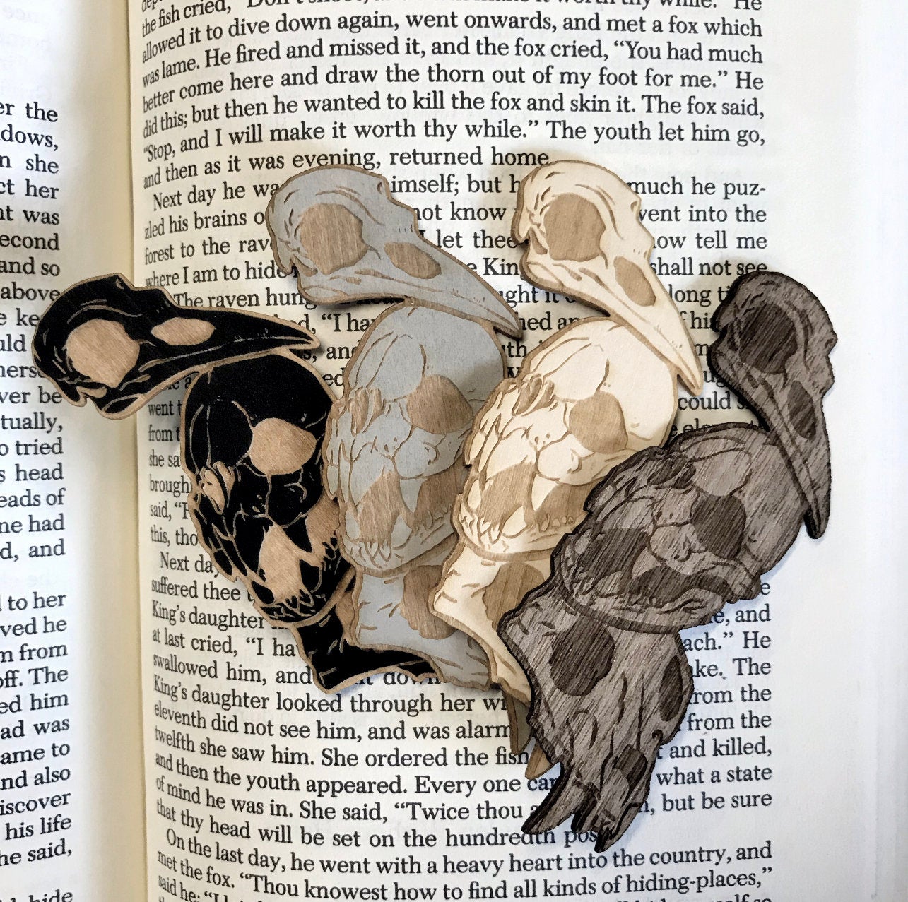 Curiosities Wooden Bookmark