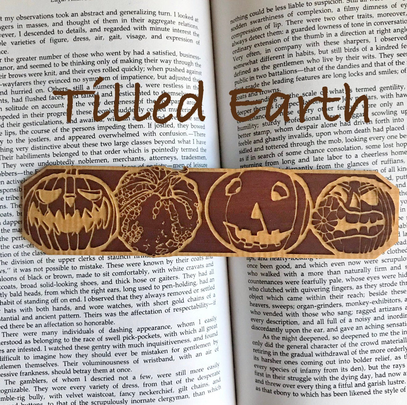 Jack O’lantern Wooden Boomark