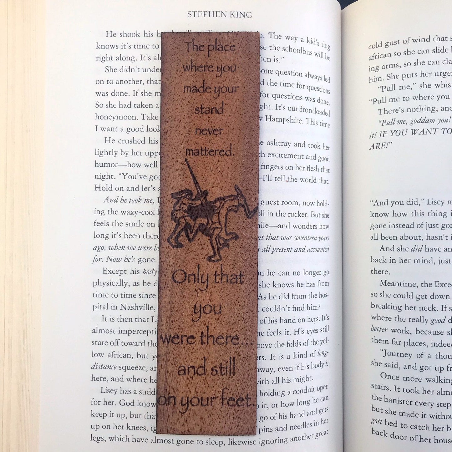 Stand Wooden Bookmark