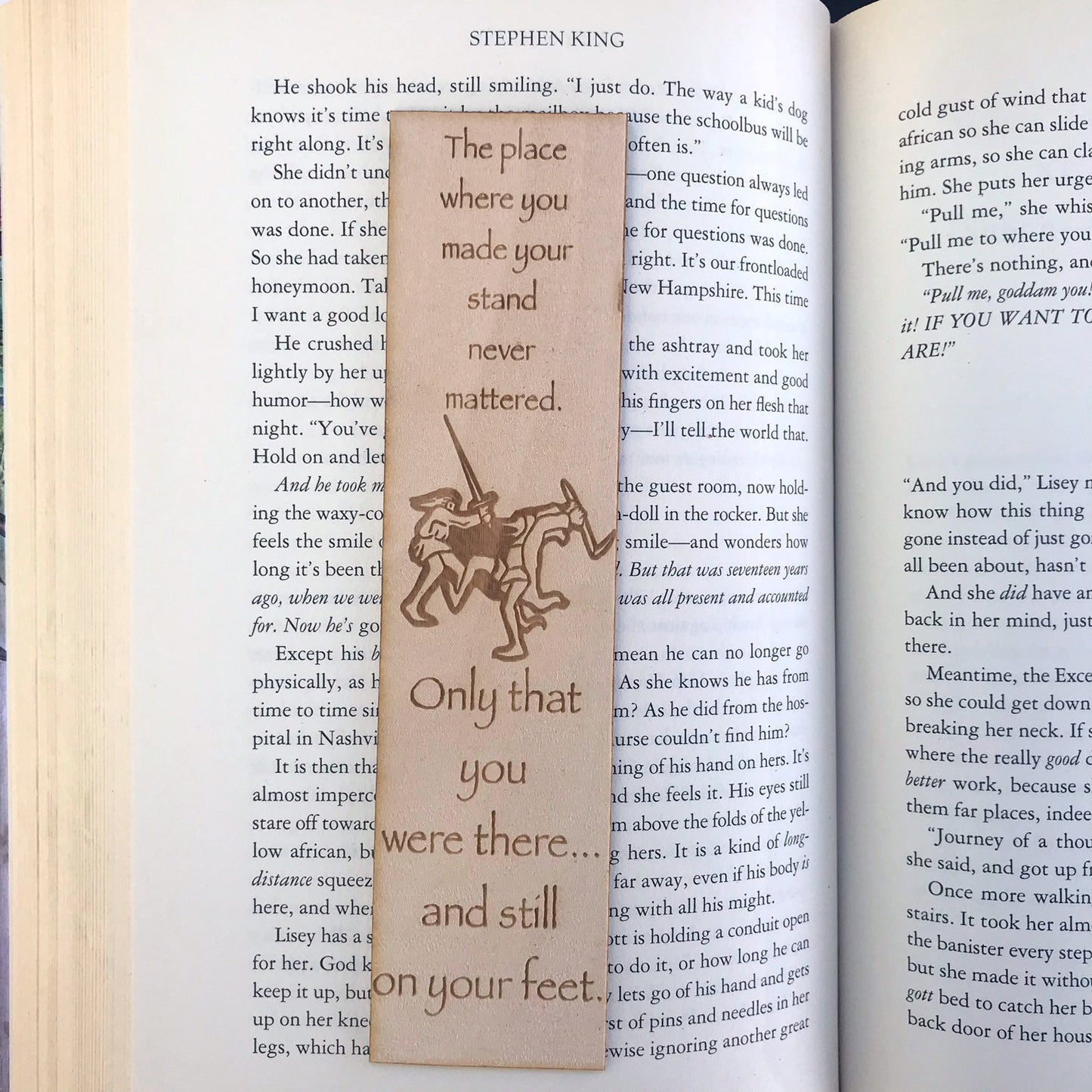 Stand Wooden Bookmark