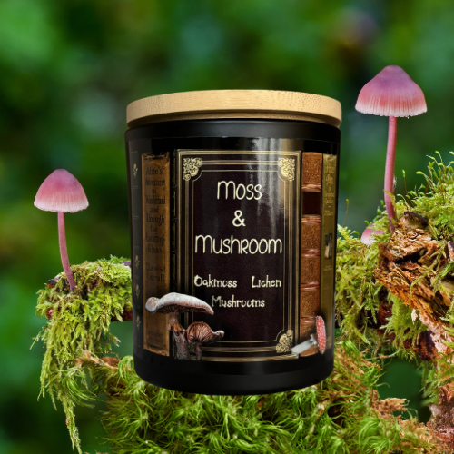 Moss and Mushroom Candle