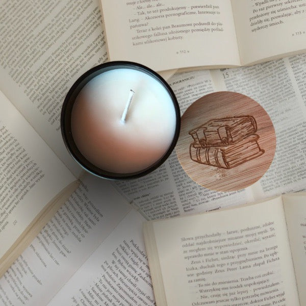The Bookstore Reading Candle