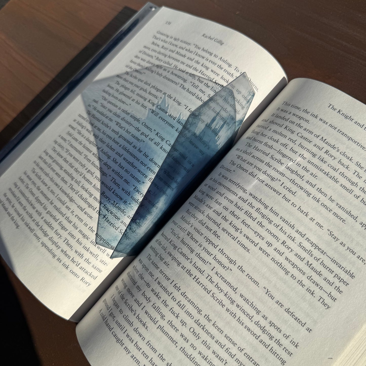 Gothic Castle Clear Coffin Bookmark