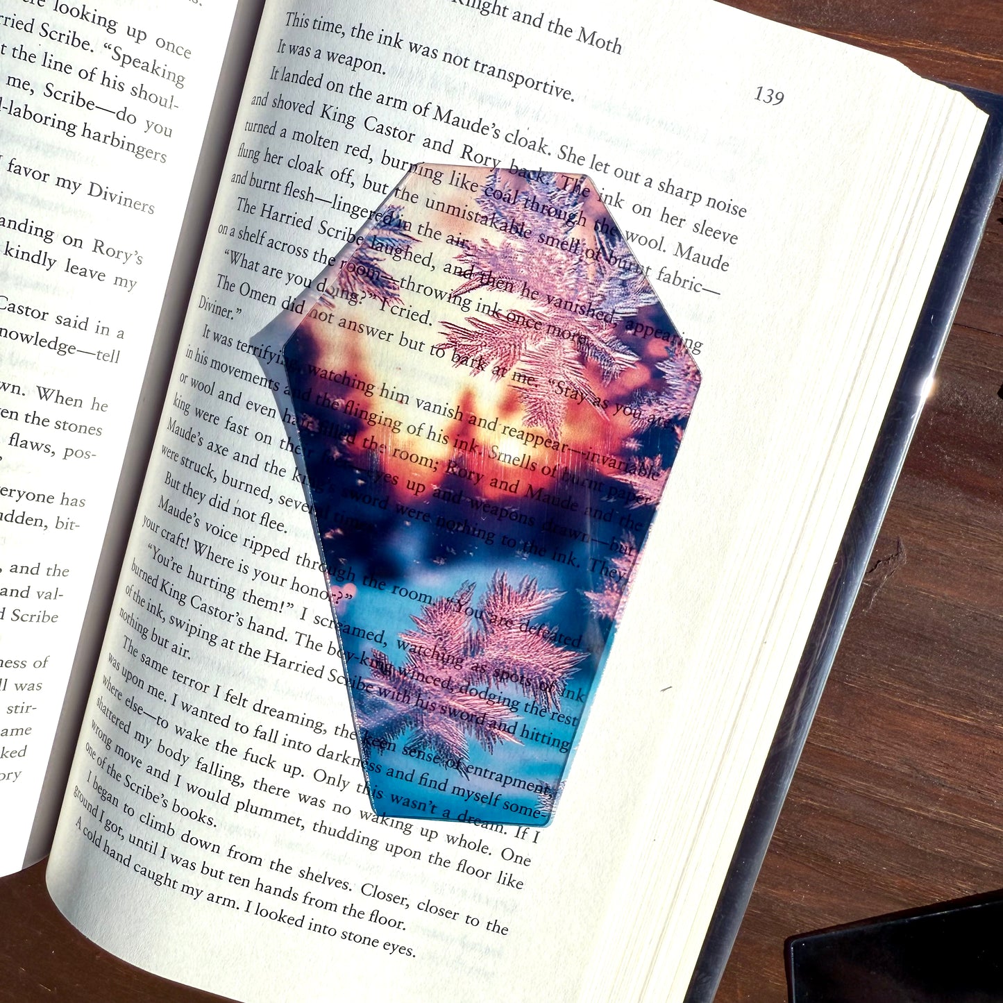 Break of Dawn Clear Coffin Bookmark