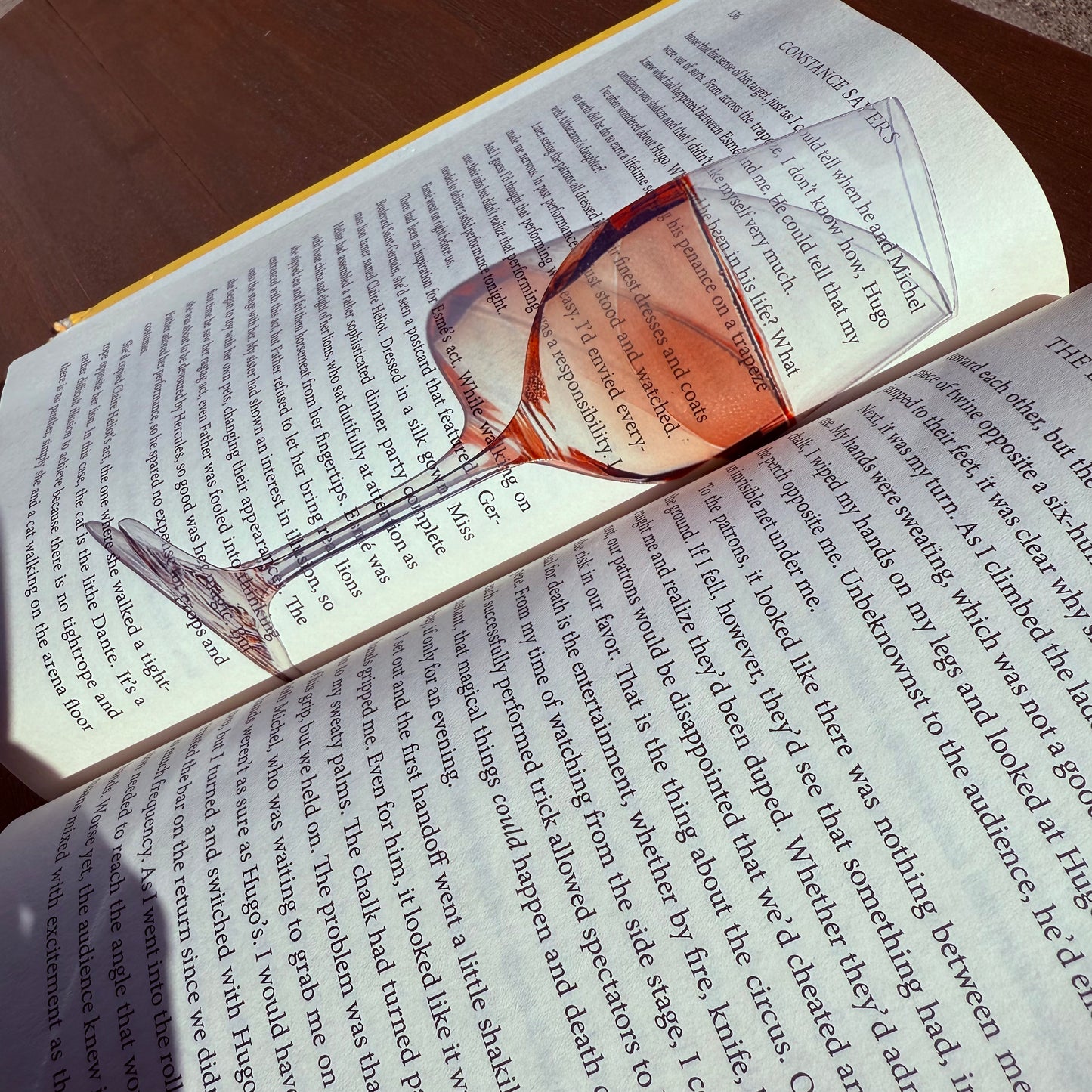 Rose Wine Transparent Bookmark
