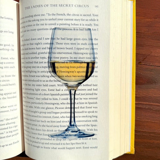 Whie Wine Clear Bookmark