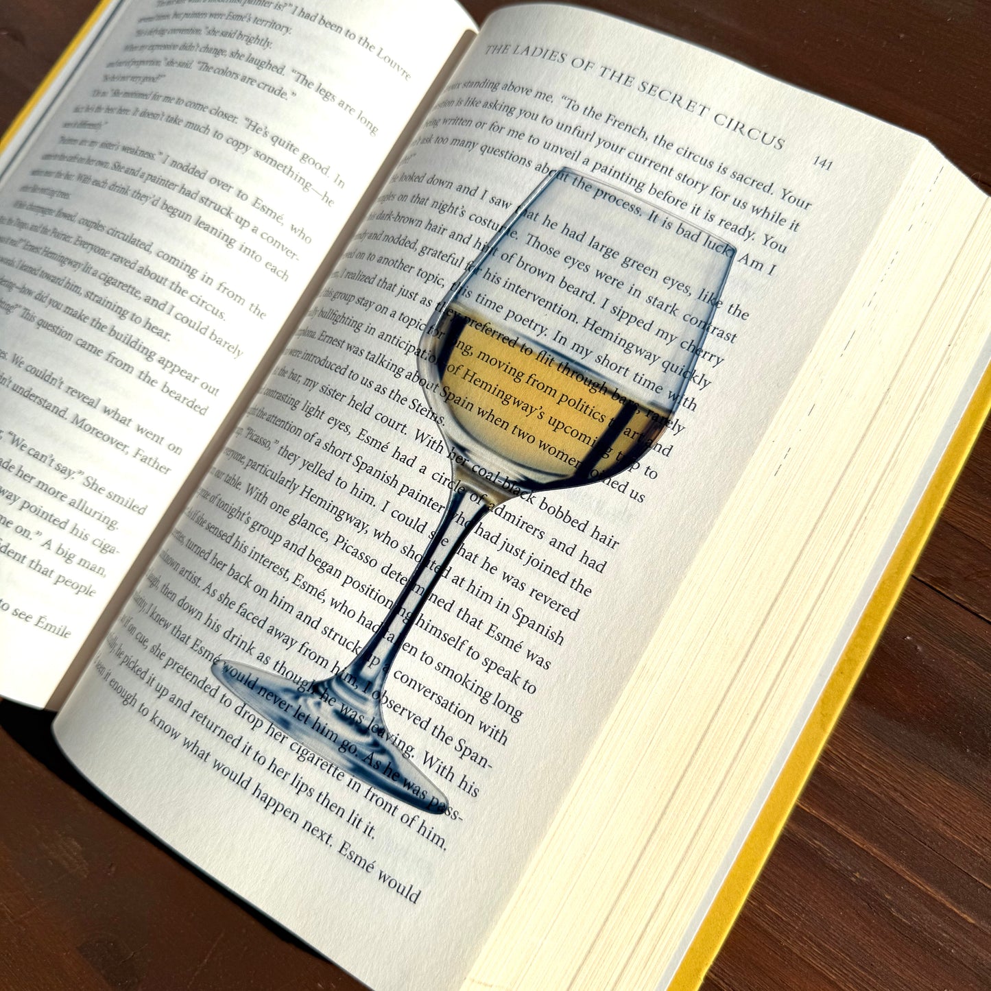 Whie Wine Clear Bookmark