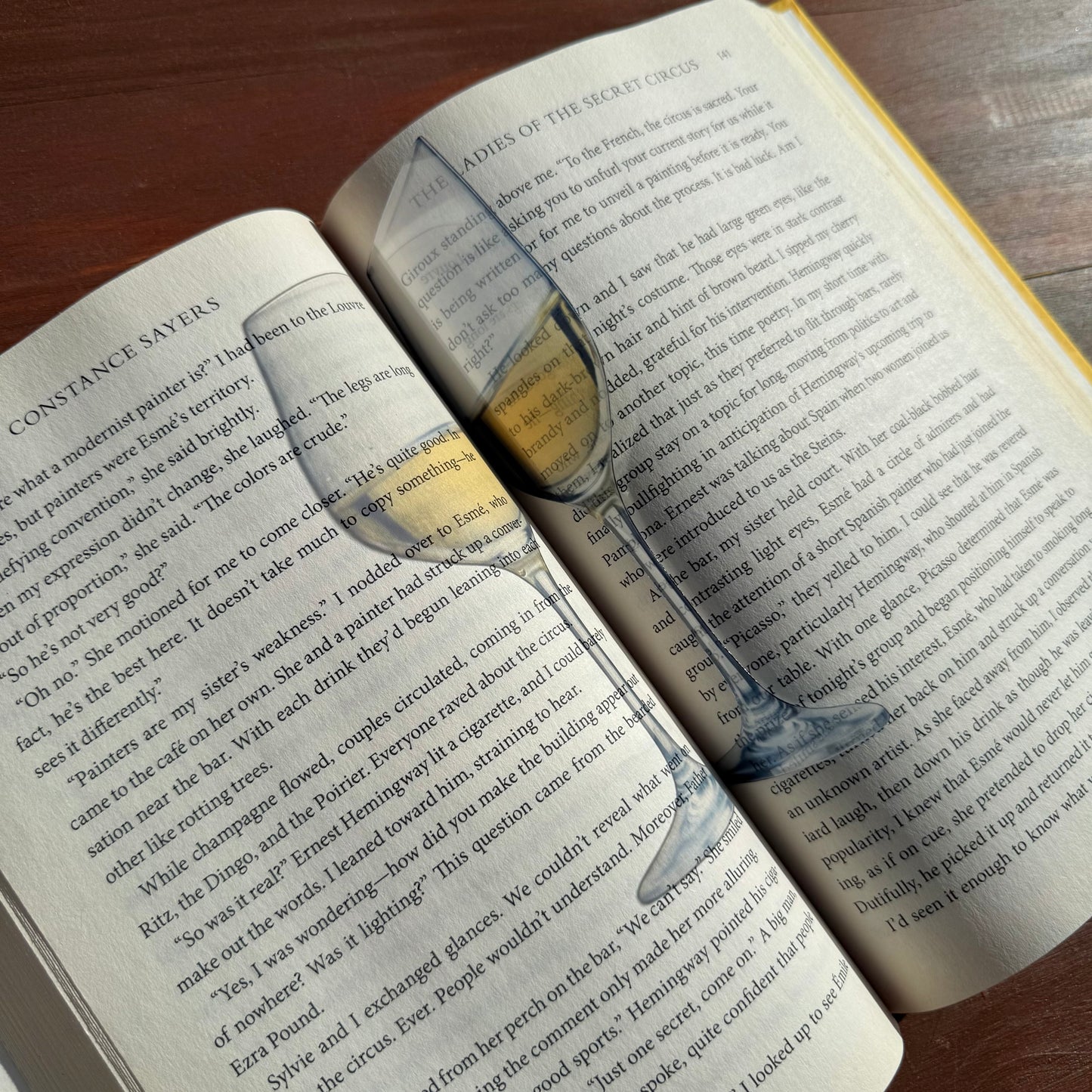 Whie Wine Clear Bookmark
