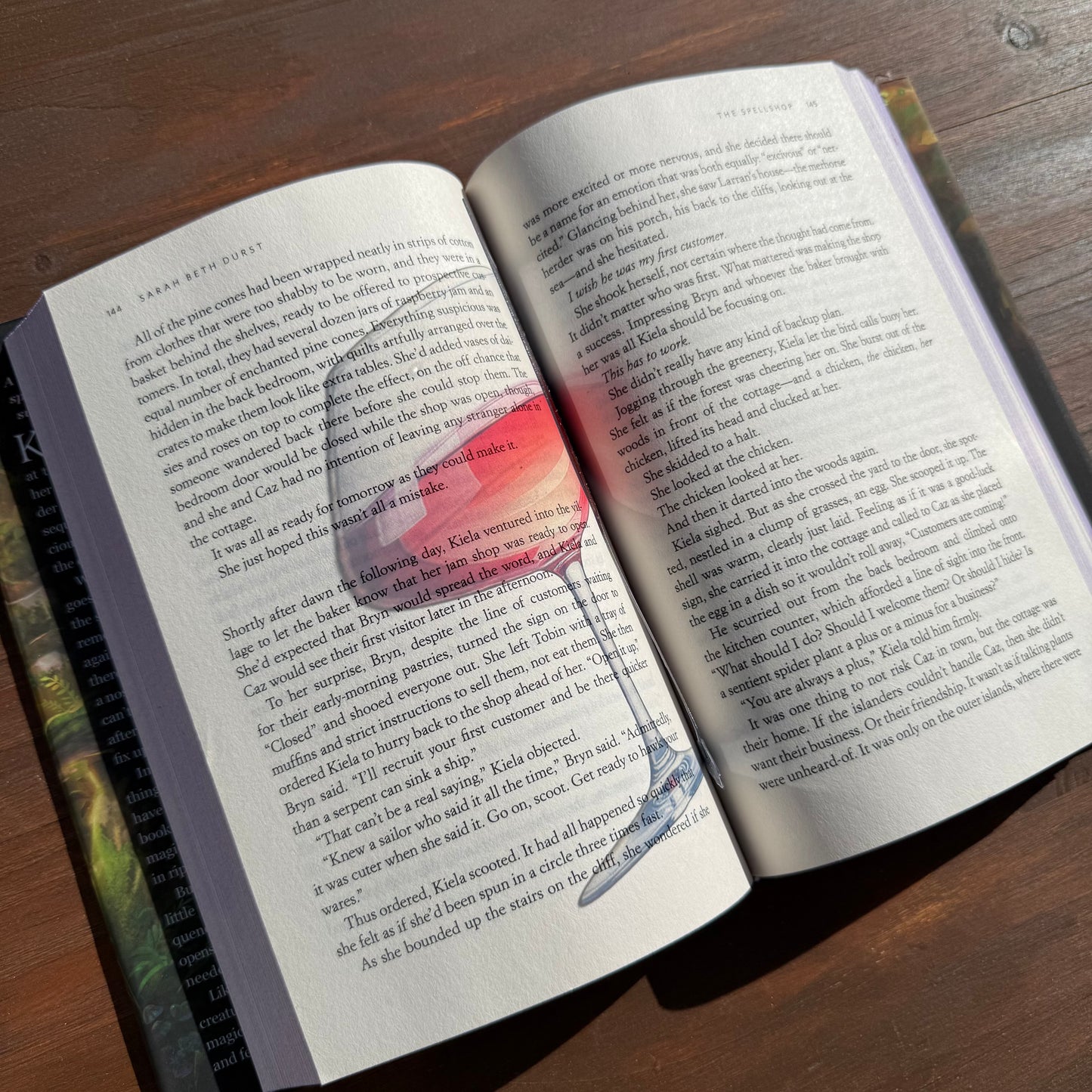 Red Wine Transparent Bookmark