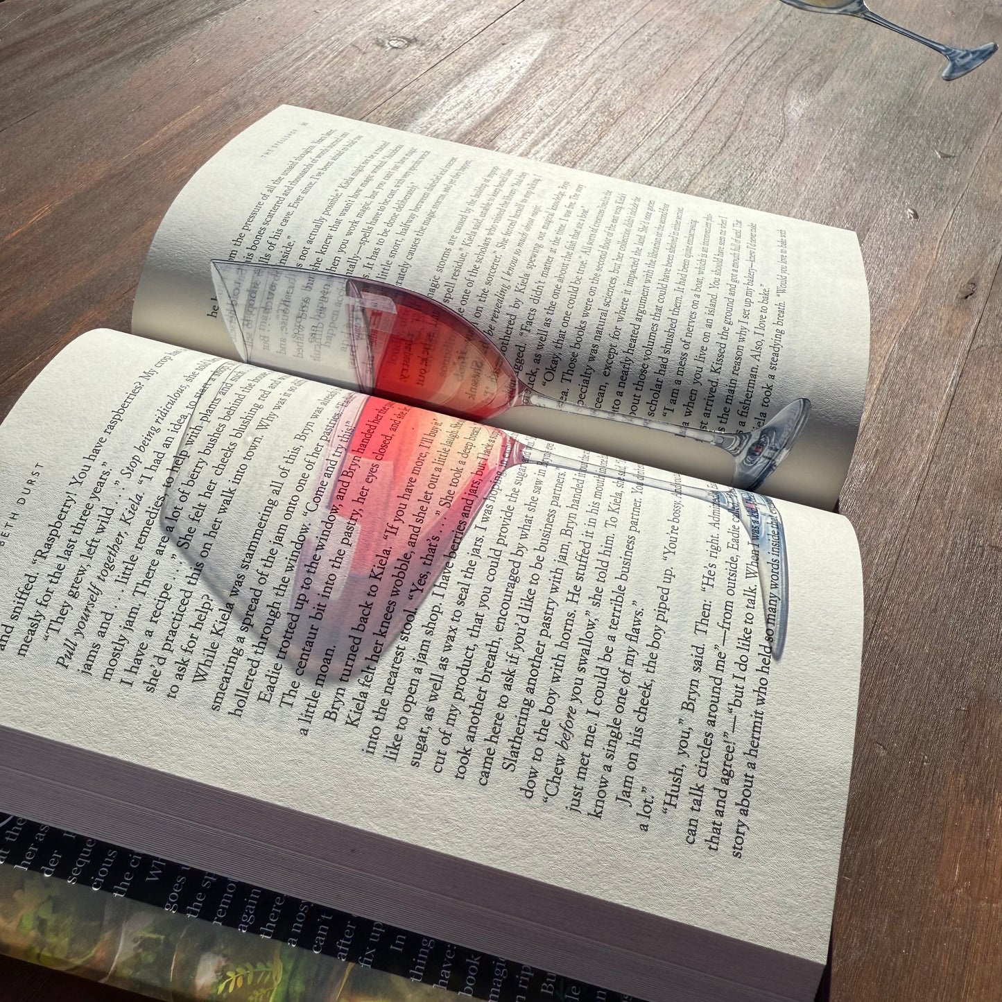 Red Wine Transparent Bookmark