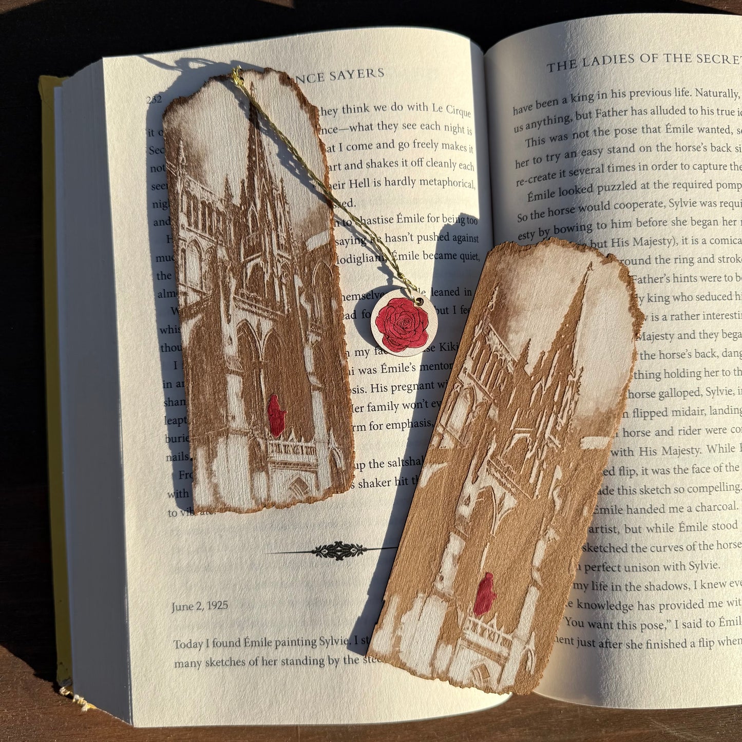 Alchemized Wooden Bookmark