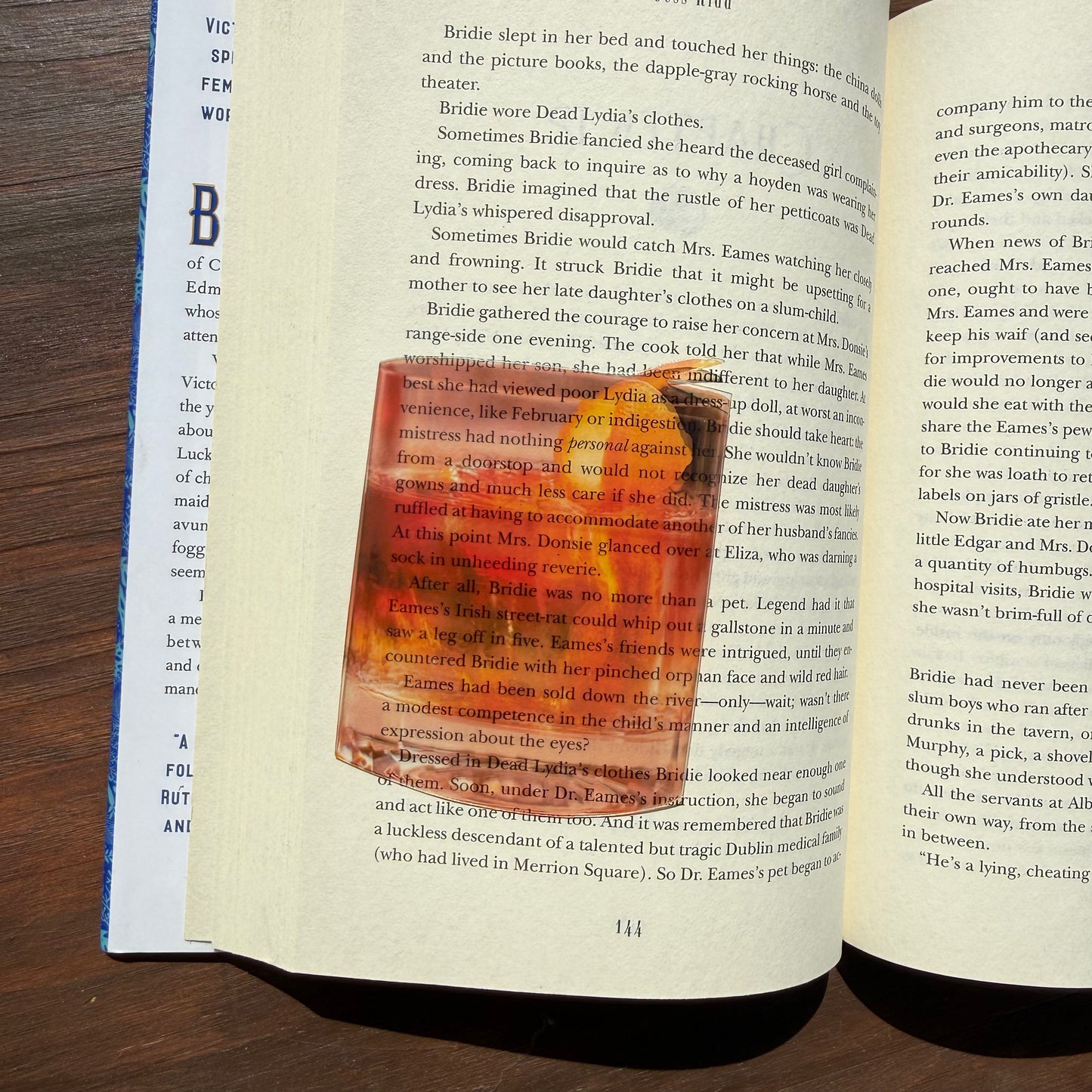 Old Fashioned Cocktail Clear Bookmark